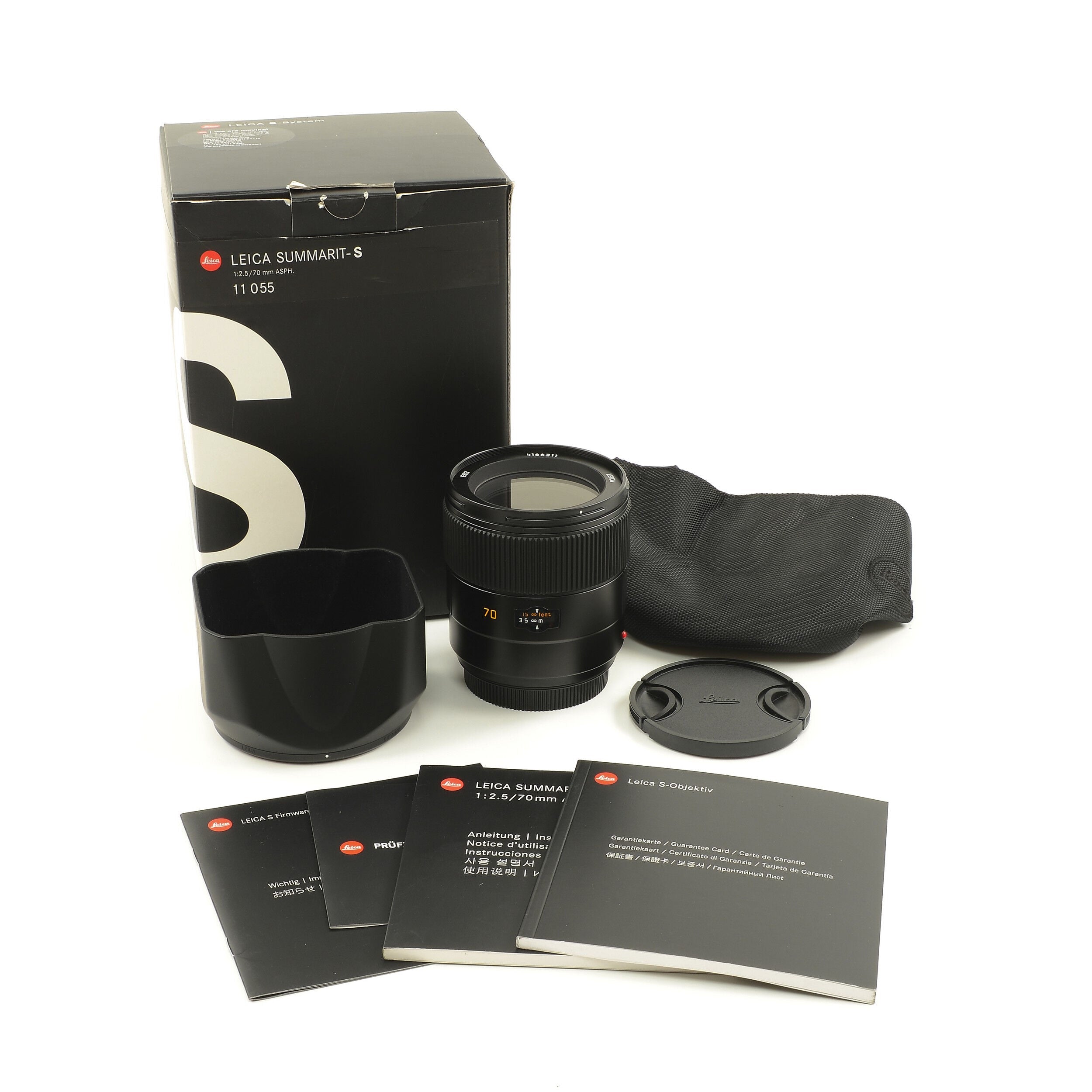 Leica 70mm f2.5 Summarit-S + Doos