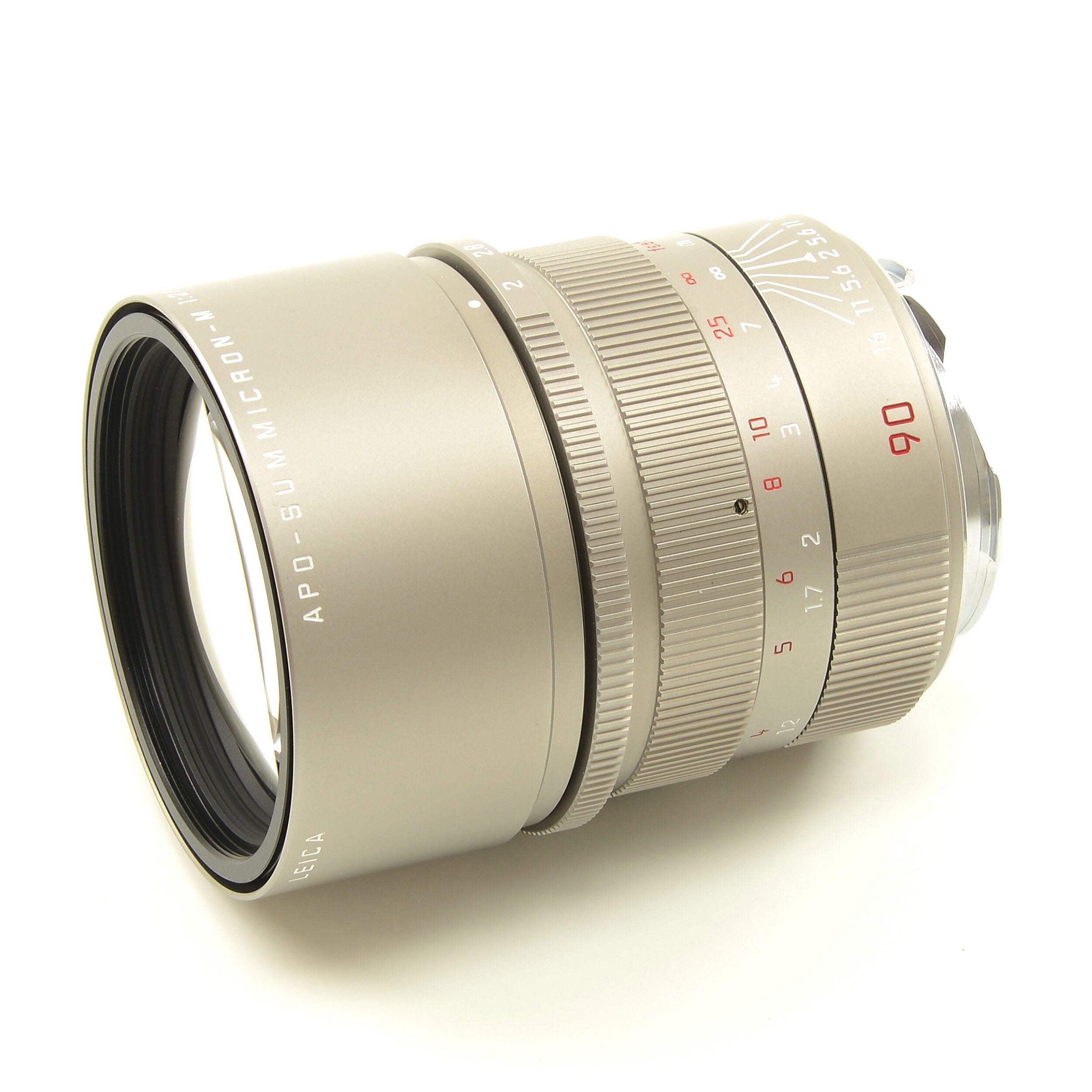 Leica 90mm f2 APO-Summicron-M ASPH Titanium + Doos