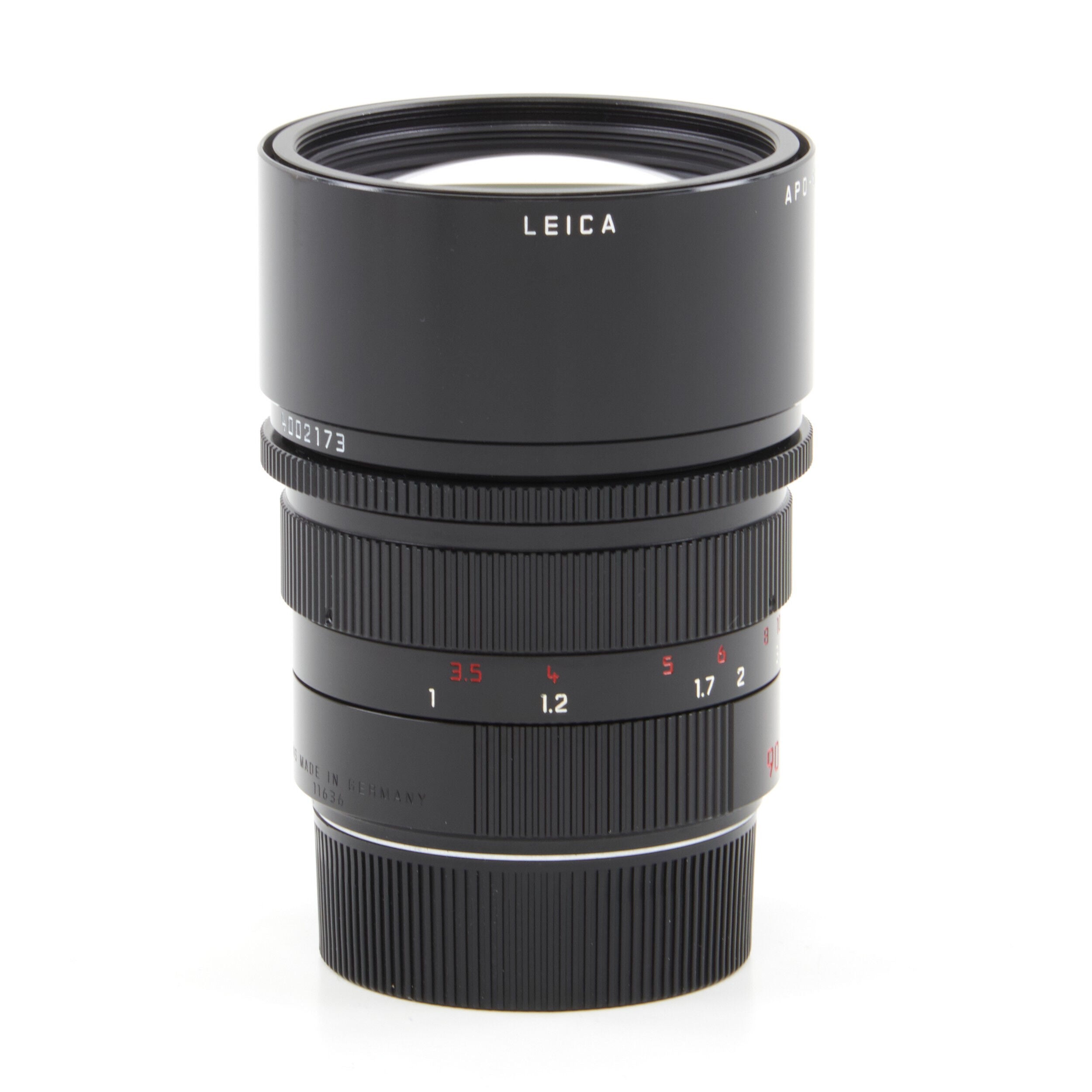 Leica 90mm f2 APO-Summicron-M ASPH Millennium Zwart Lak + Doos
