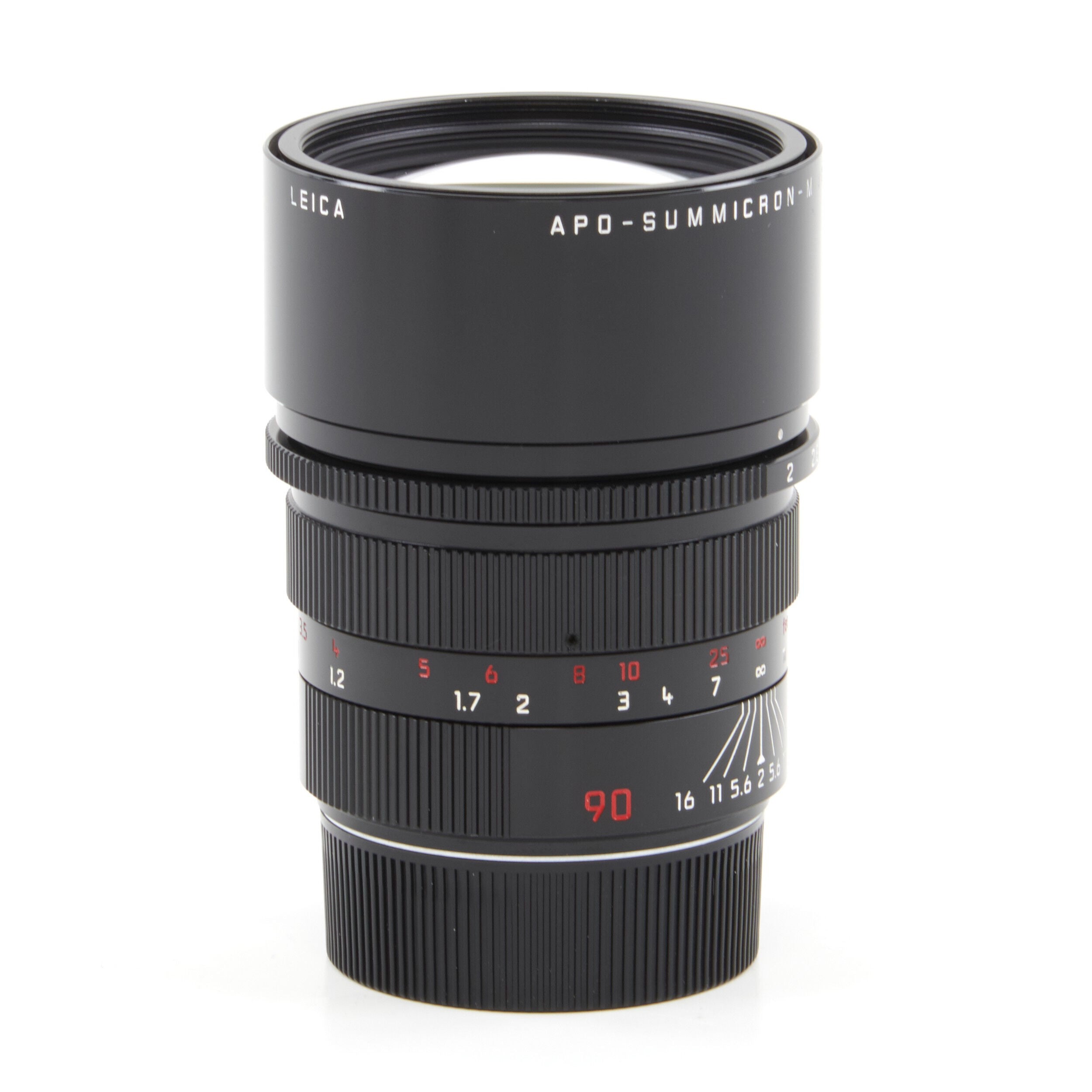 Leica 90mm f2 APO-Summicron-M ASPH Millennium Zwart Lak + Doos