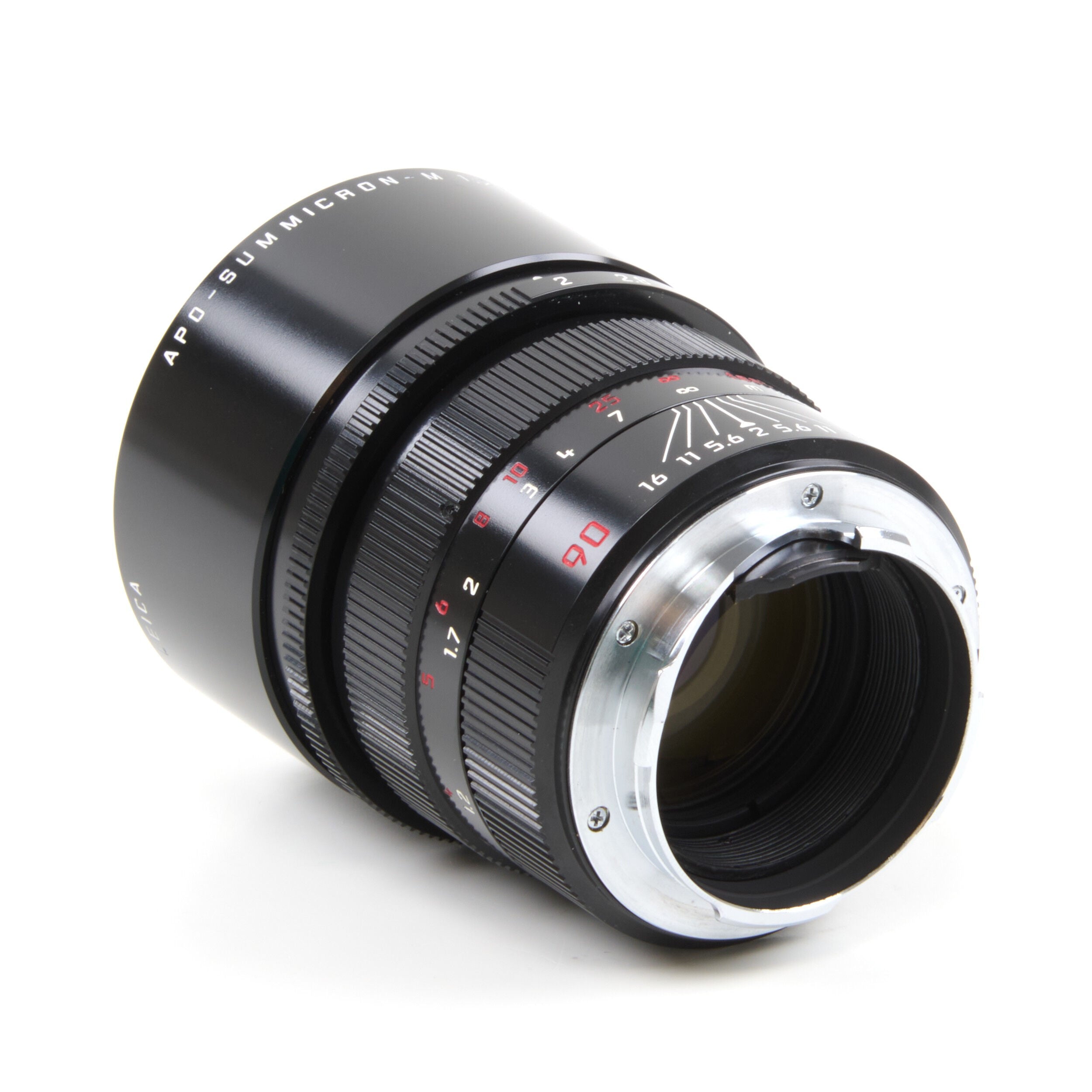Leica 90mm f2 APO-Summicron-M ASPH Millennium Zwart Lak + Doos