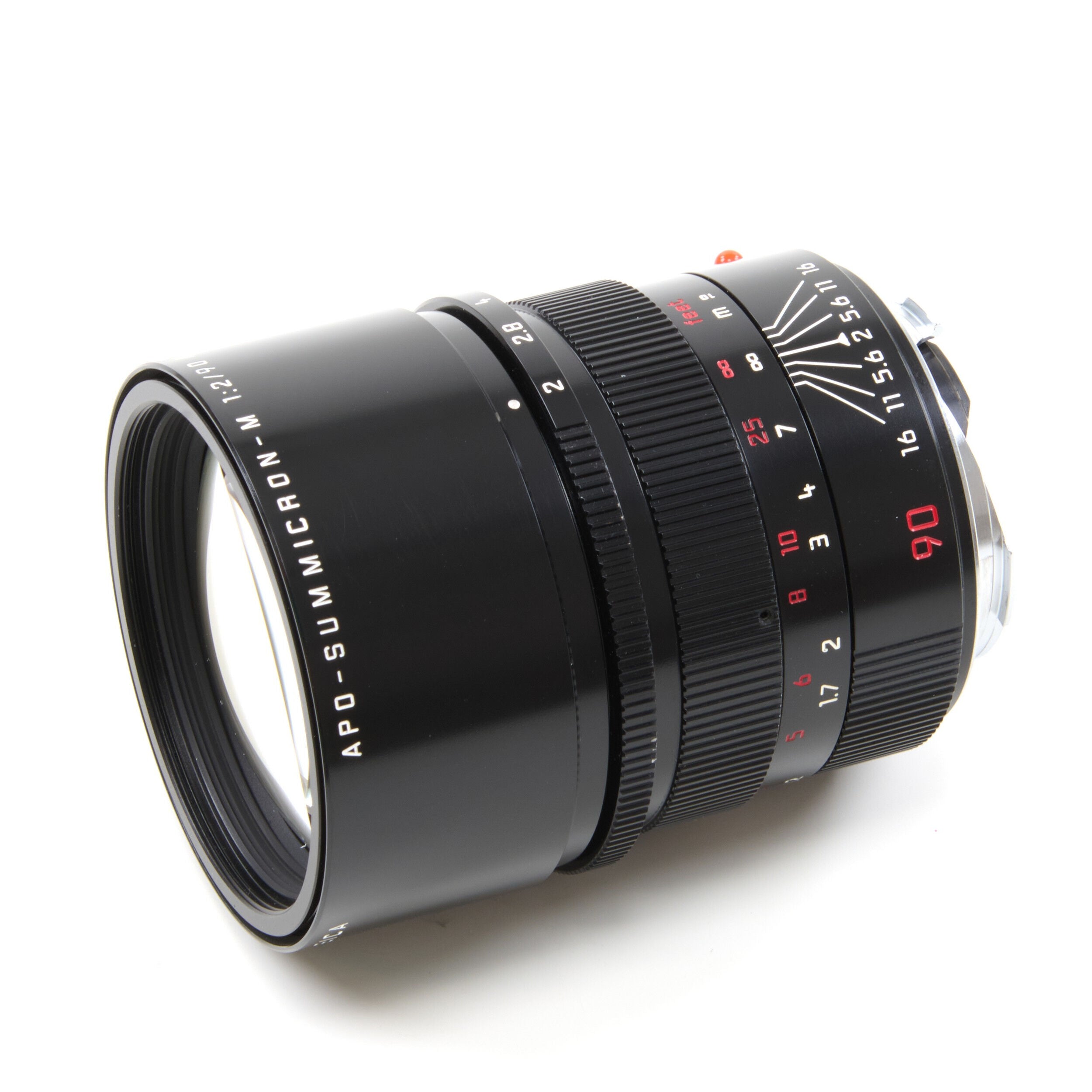 Leica 90mm f2 APO-Summicron-M ASPH Millennium Zwart Lak + Doos