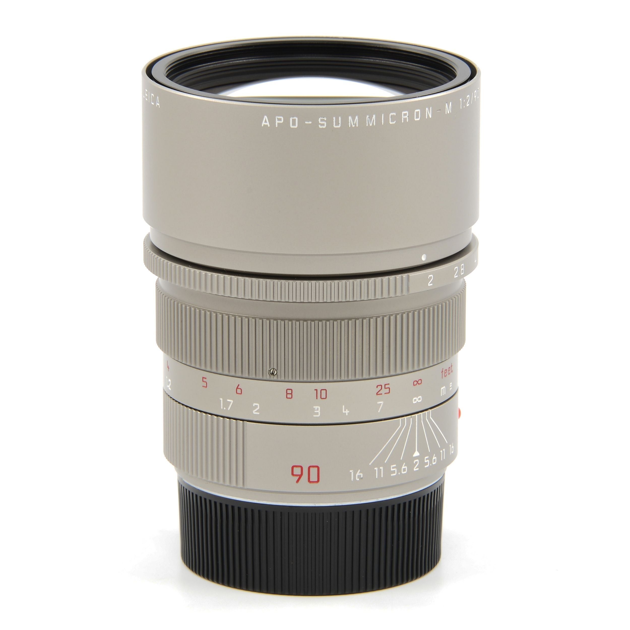 Leica 90mm f2 APO-Summicron-M ASPH Titanium + Doos