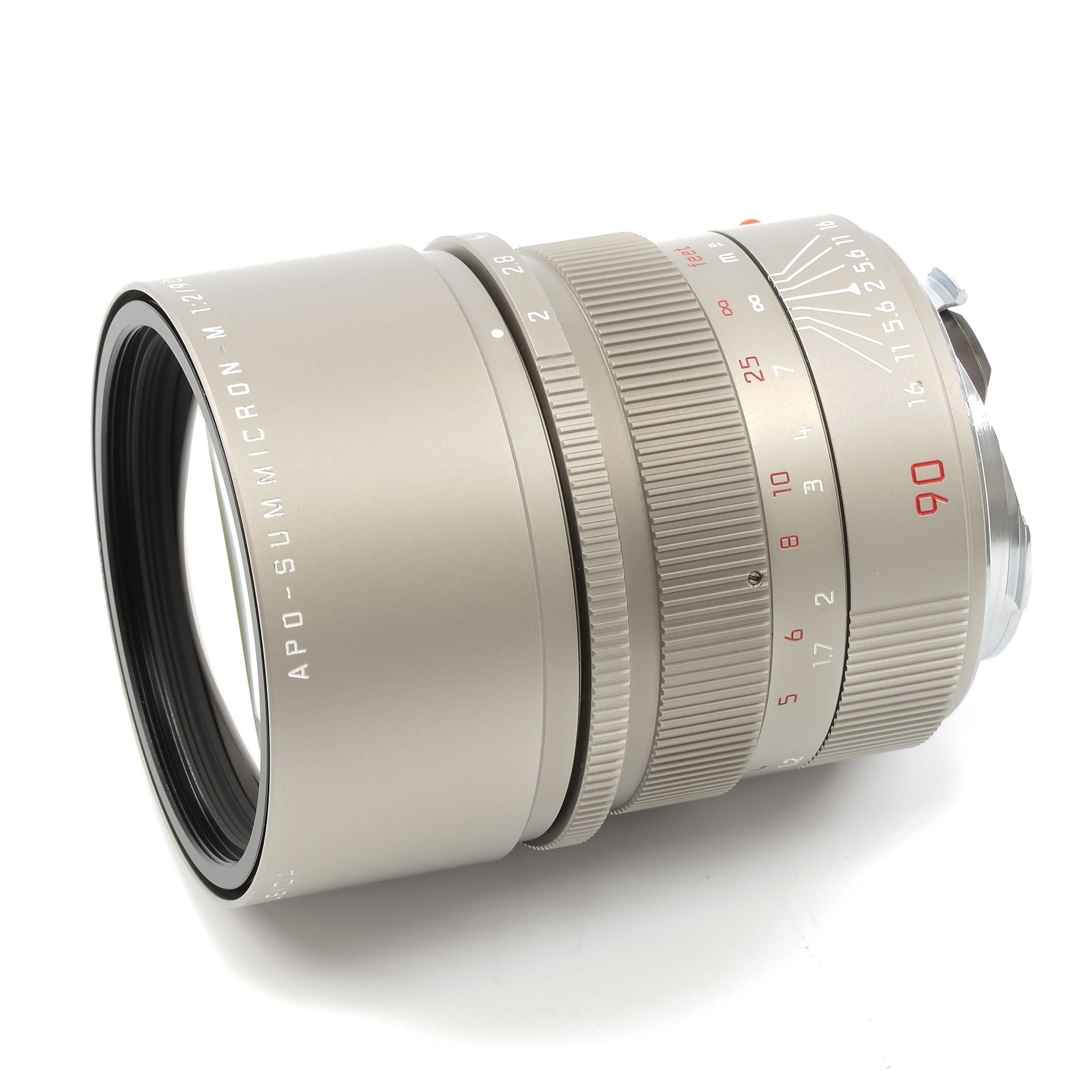 Leica 90mm f2 APO-Summicron-M ASPH Titanium + Doos