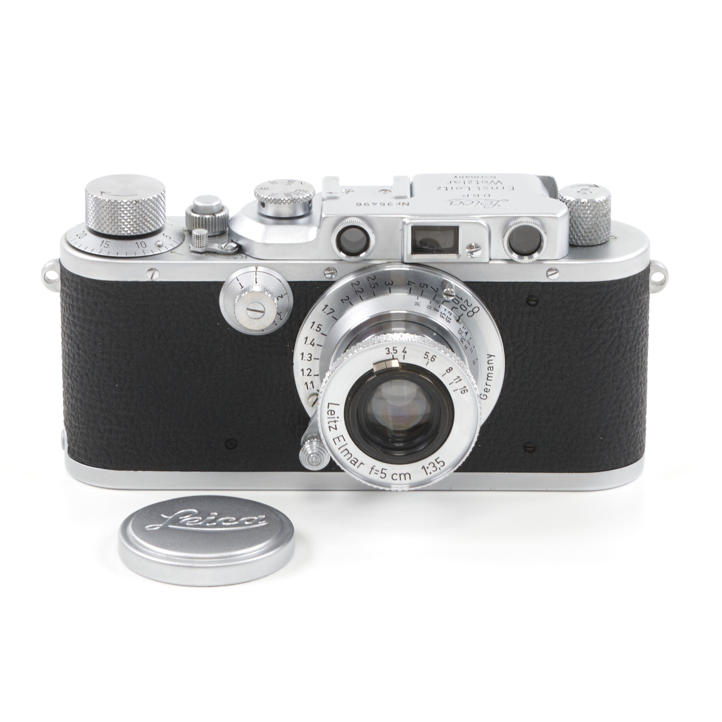 Leica I Conversie III Chroom + 50 mm f3.5 Elmar Korte Tubus