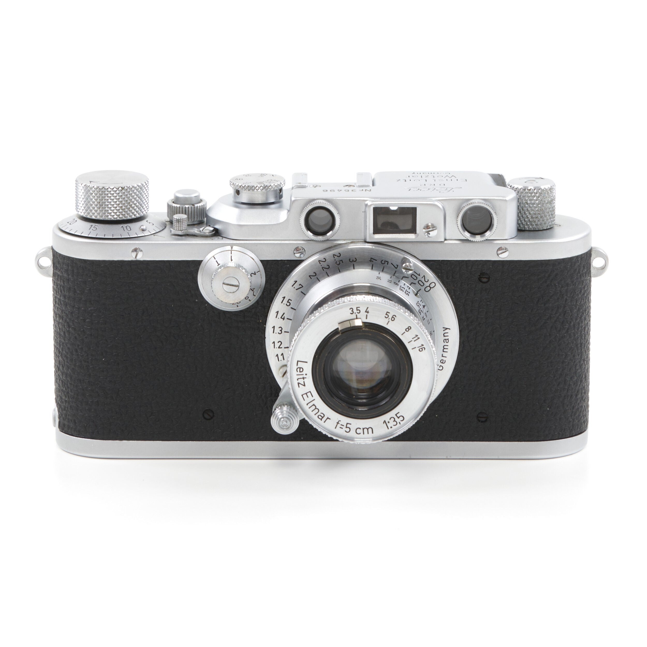 Leica I Conversie III Chroom + 50 mm f3.5 Elmar Korte Tubus