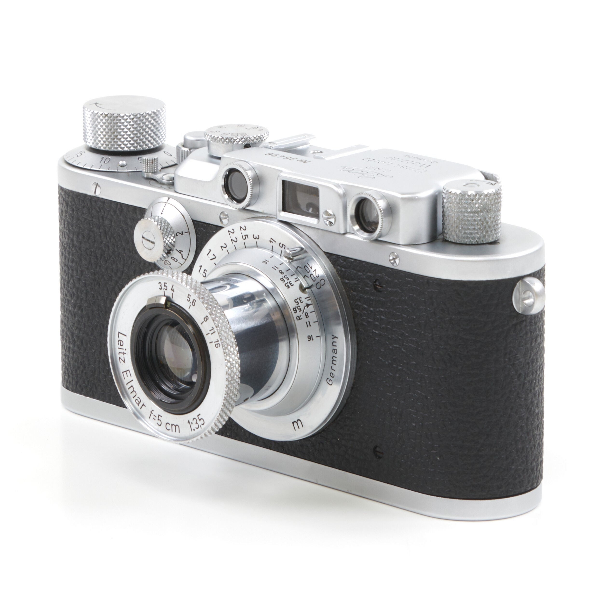 Leica I Conversie III Chroom + 50 mm f3.5 Elmar Korte Tubus