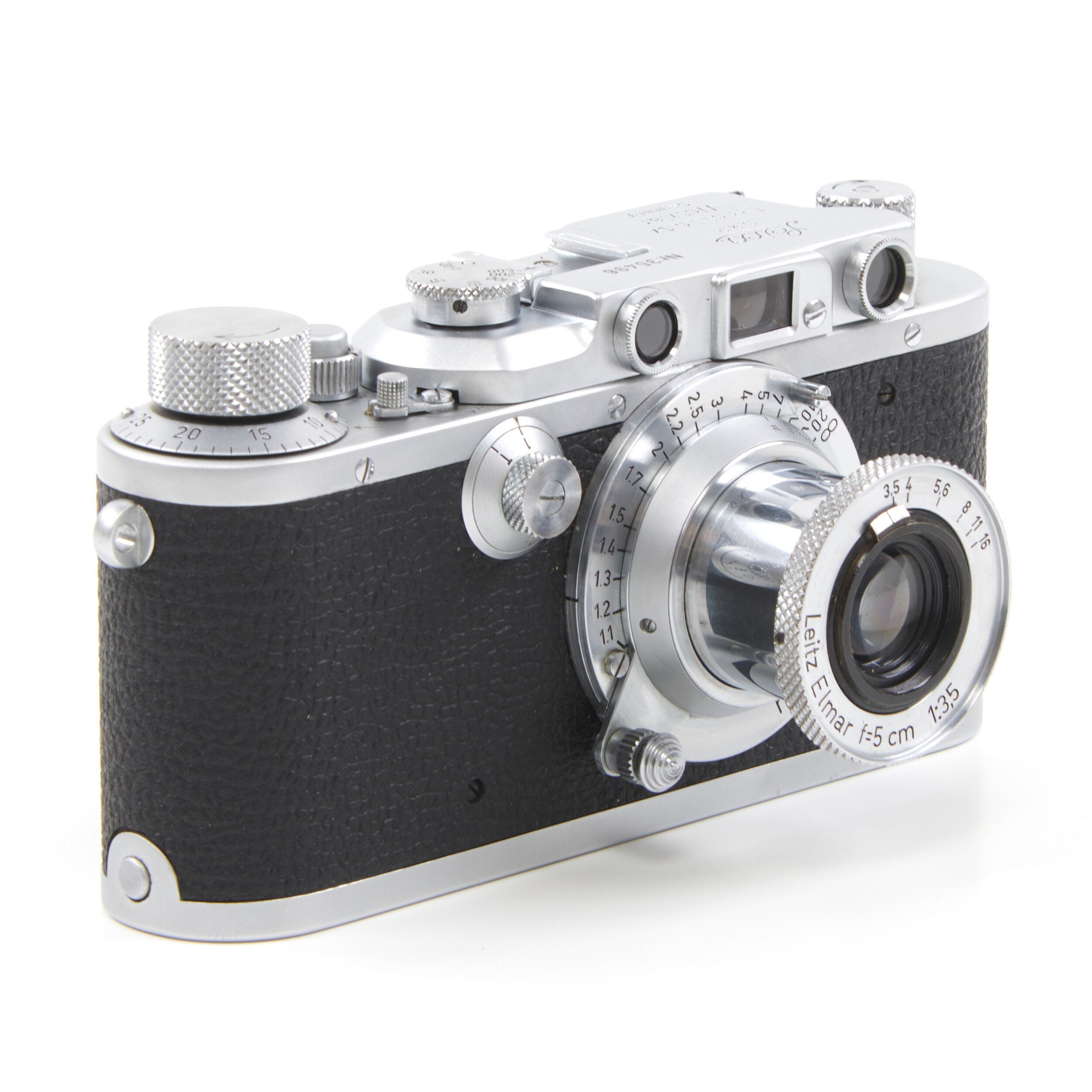 Leica I Conversie III Chroom + 50 mm f3.5 Elmar Korte Tubus