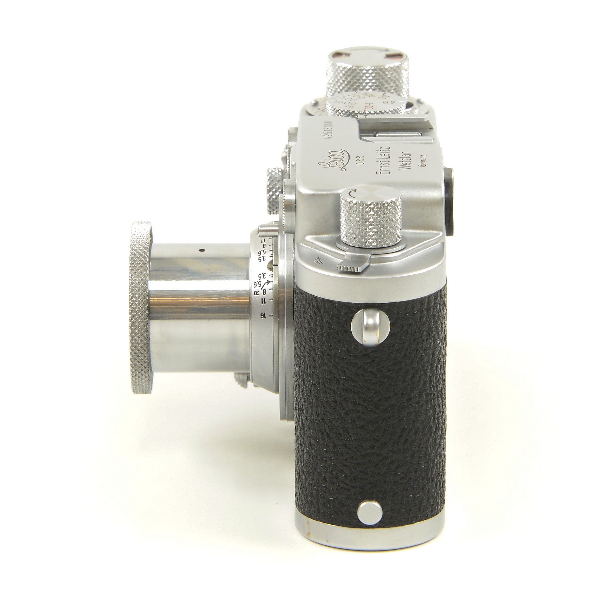 Leica IIIC Conversie IIIF + Leitz 50mm f3.5 Elmar + Doos Extreem Mooi Nummer!!!