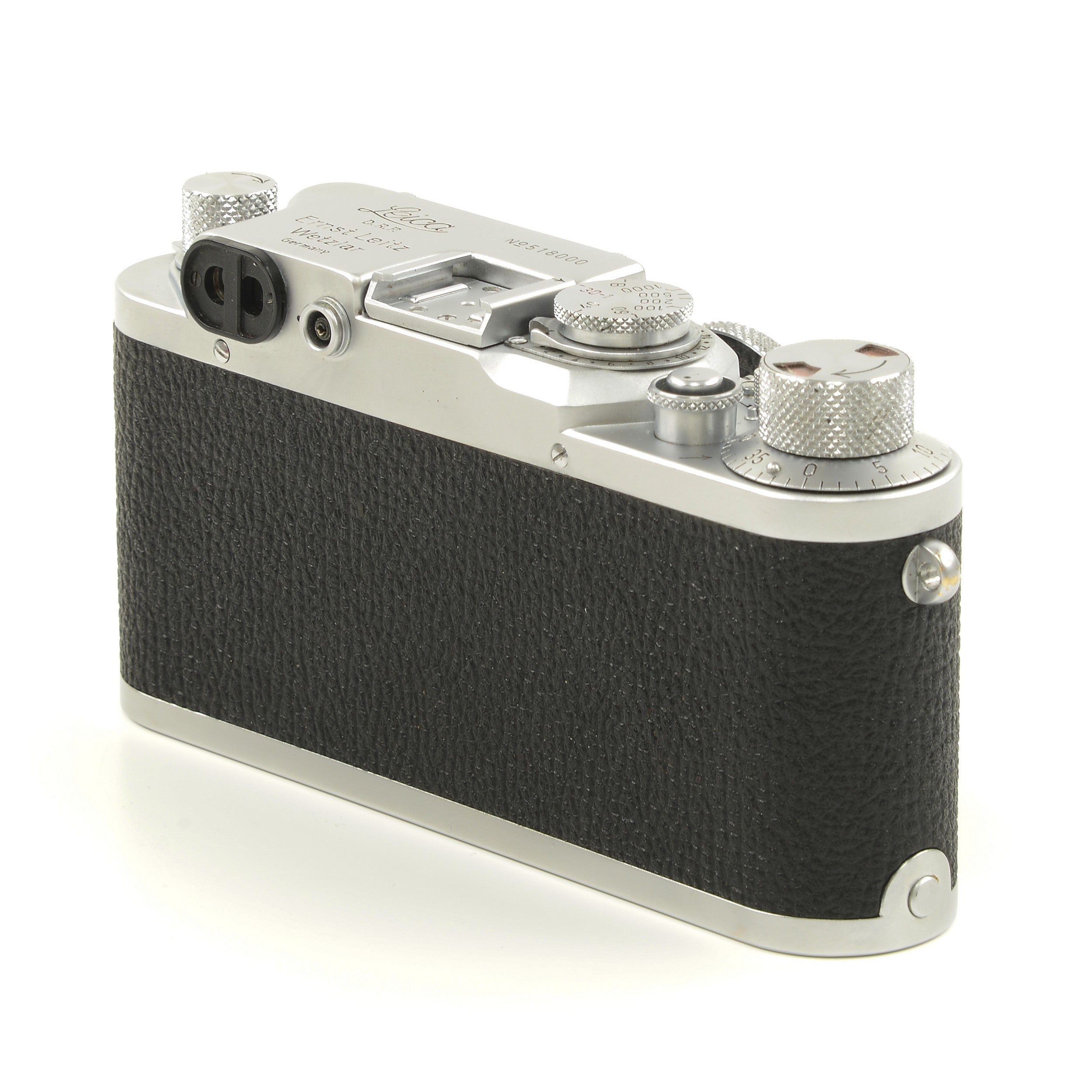 Leica IIIC Conversie IIIF + Leitz 50mm f3.5 Elmar + Doos Extreem Mooi Nummer!!!