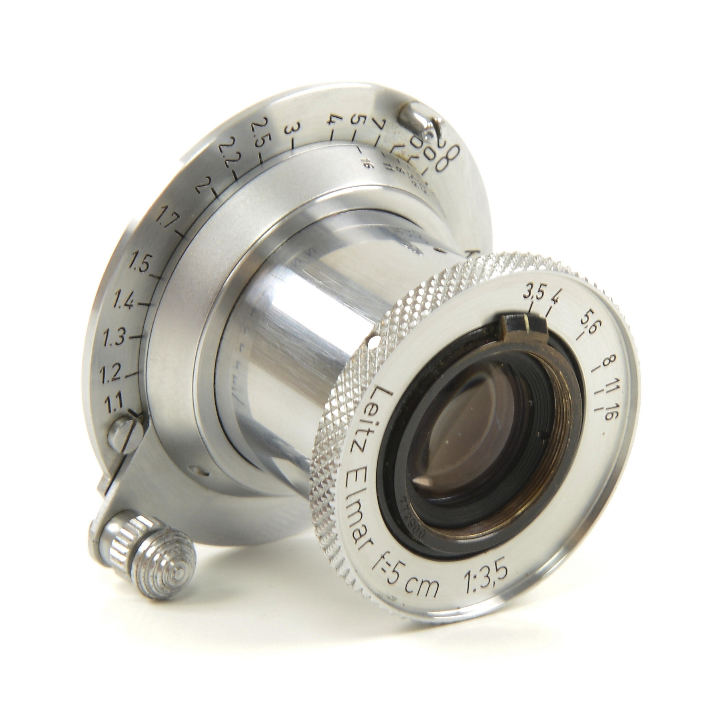 Leica IIIC Conversie IIIF + Leitz 50mm f3.5 Elmar + Doos Extreem Mooi Nummer!!!