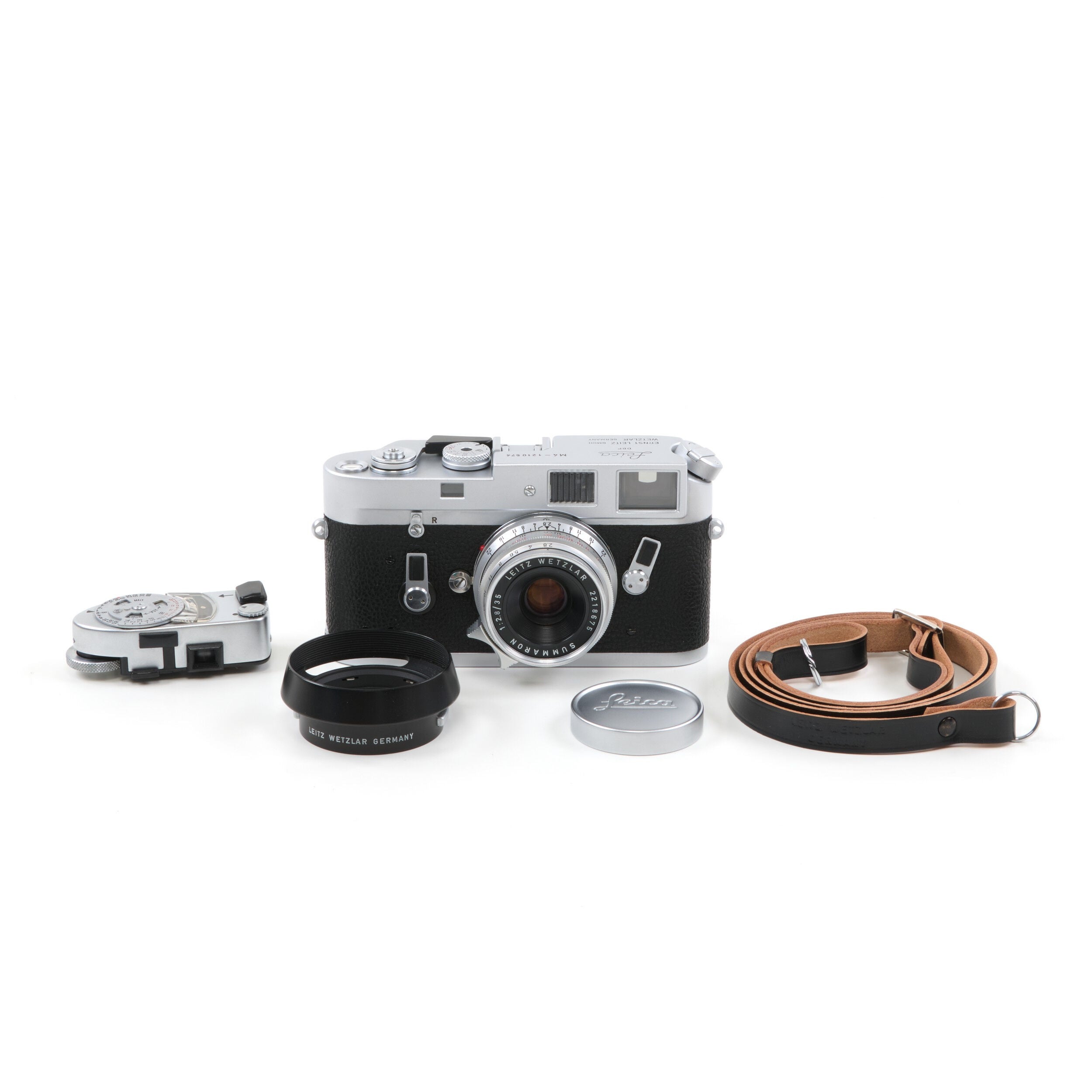 Leica M4 Chroom + Leitz 35mm f2.8 Summaron Set + Doos