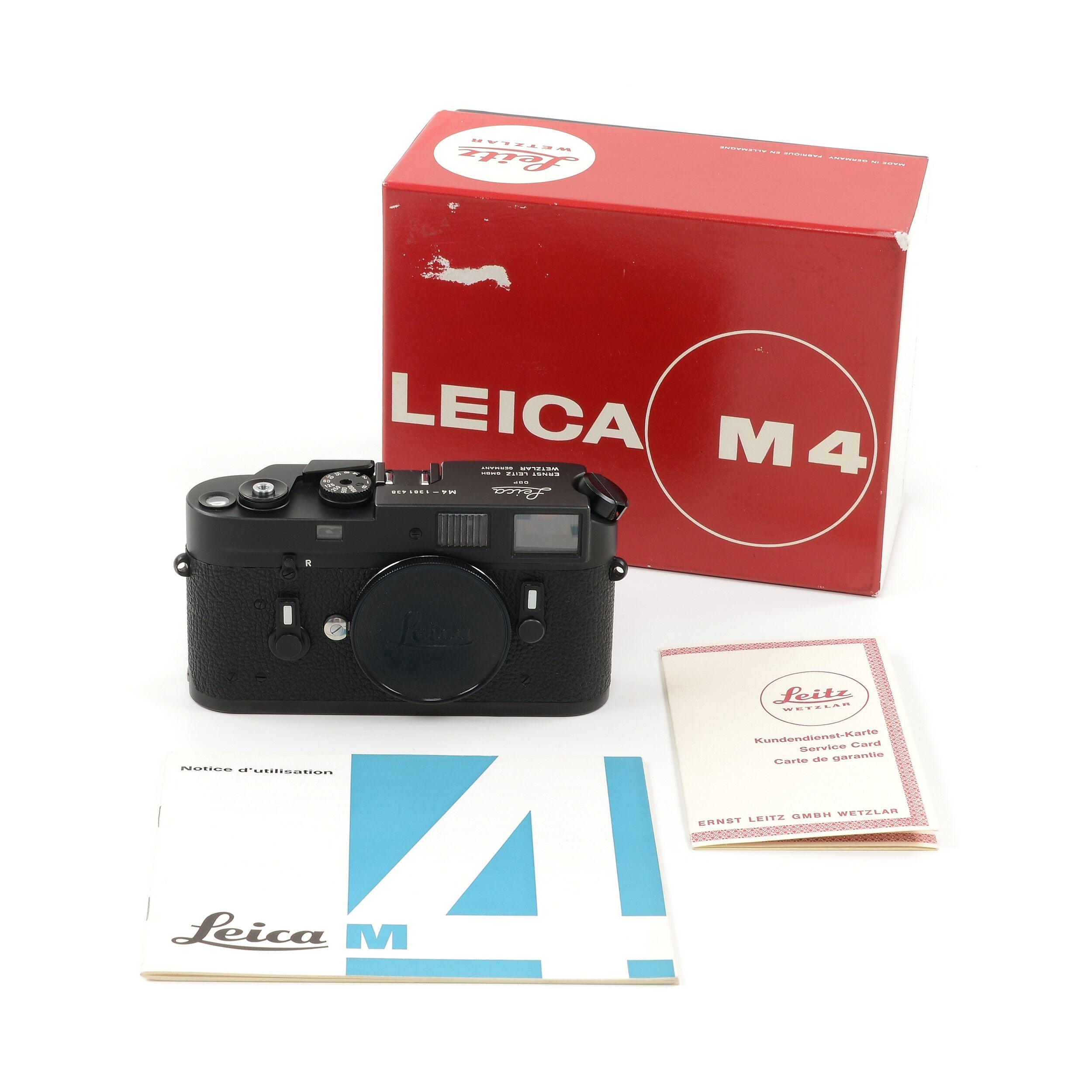 Leica M4 Black Chrome + Doos