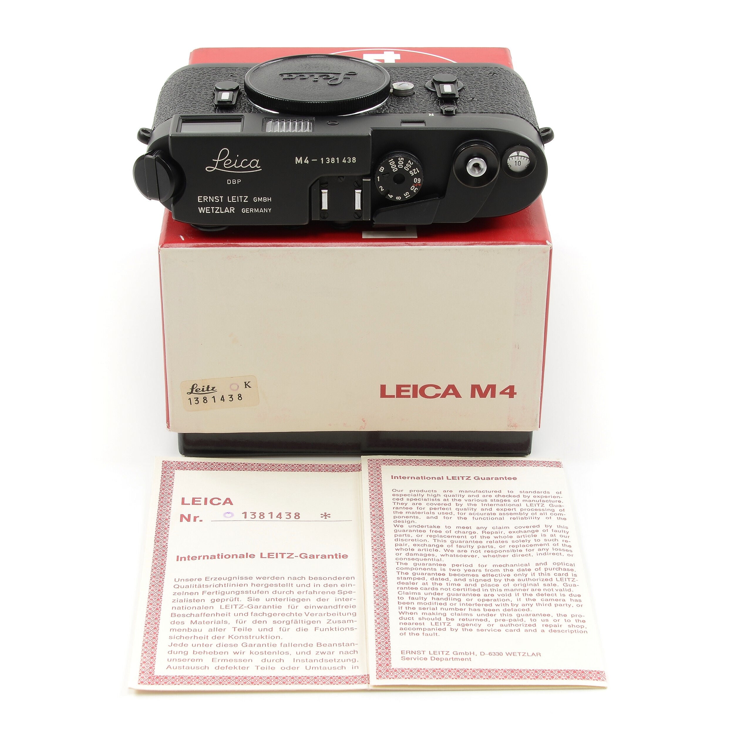 Leica M4 Black Chrome + Doos