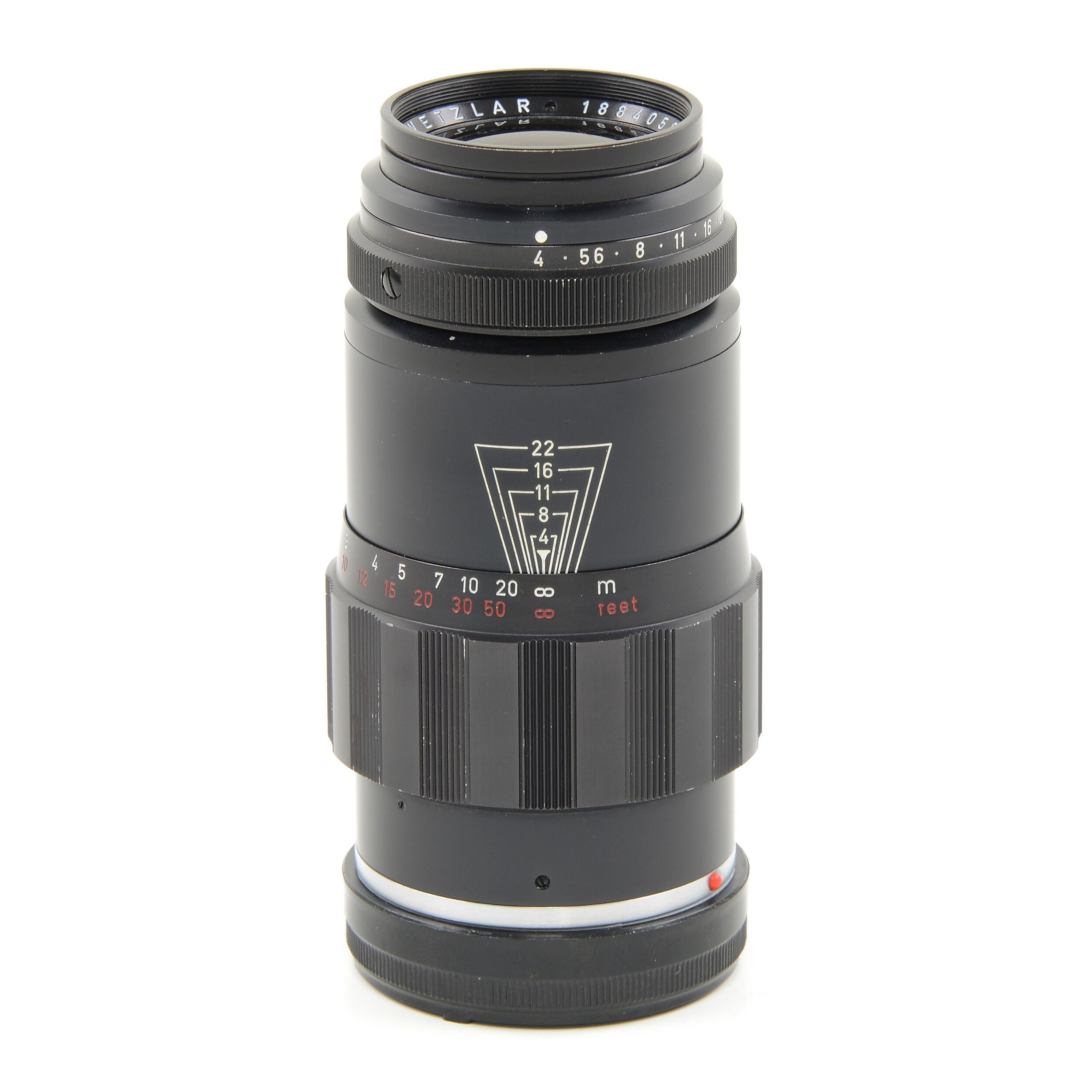 Leitz 135mm f4 Elmar In Tele-Elmar Behuizing Pre-serie Zeldzaam