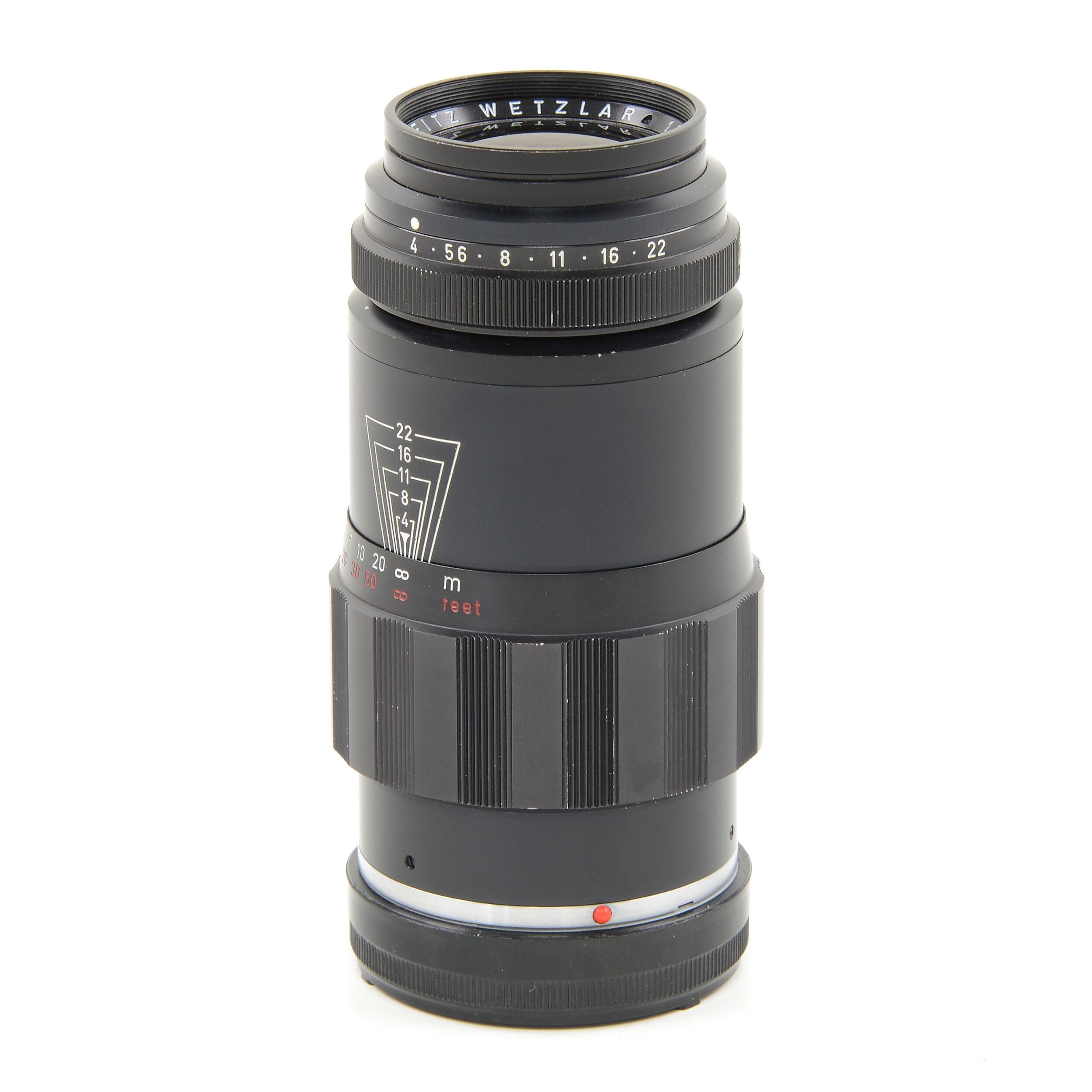 Leitz 135mm f4 Elmar In Tele-Elmar Behuizing Pre-serie Zeldzaam