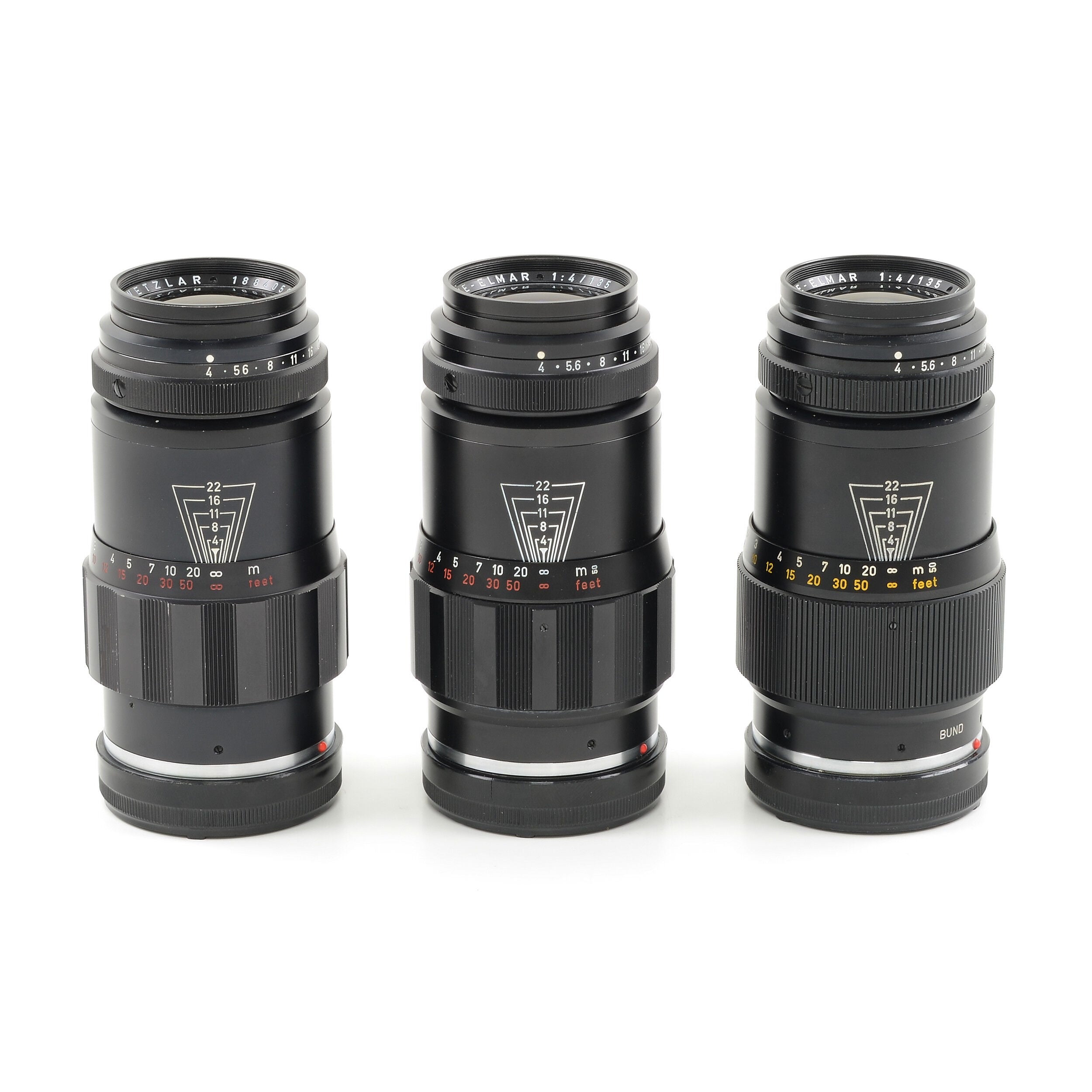 Leitz 135mm f4 Elmar In Tele-Elmar Behuizing Pre-serie Zeldzaam