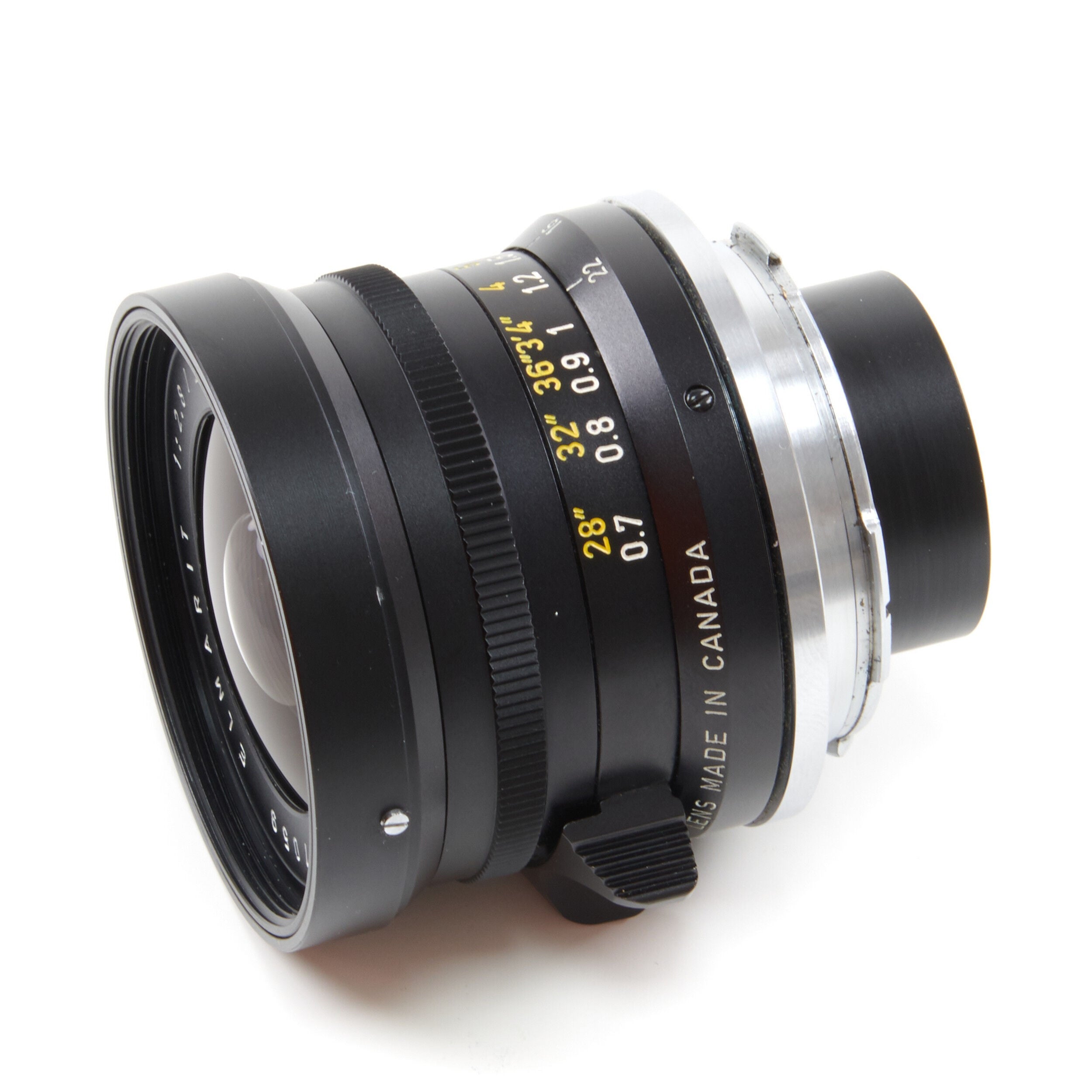 Leitz 28mm f2.8 Elmarit 9 Element Black Paint Stopper Canada + Zonnekap