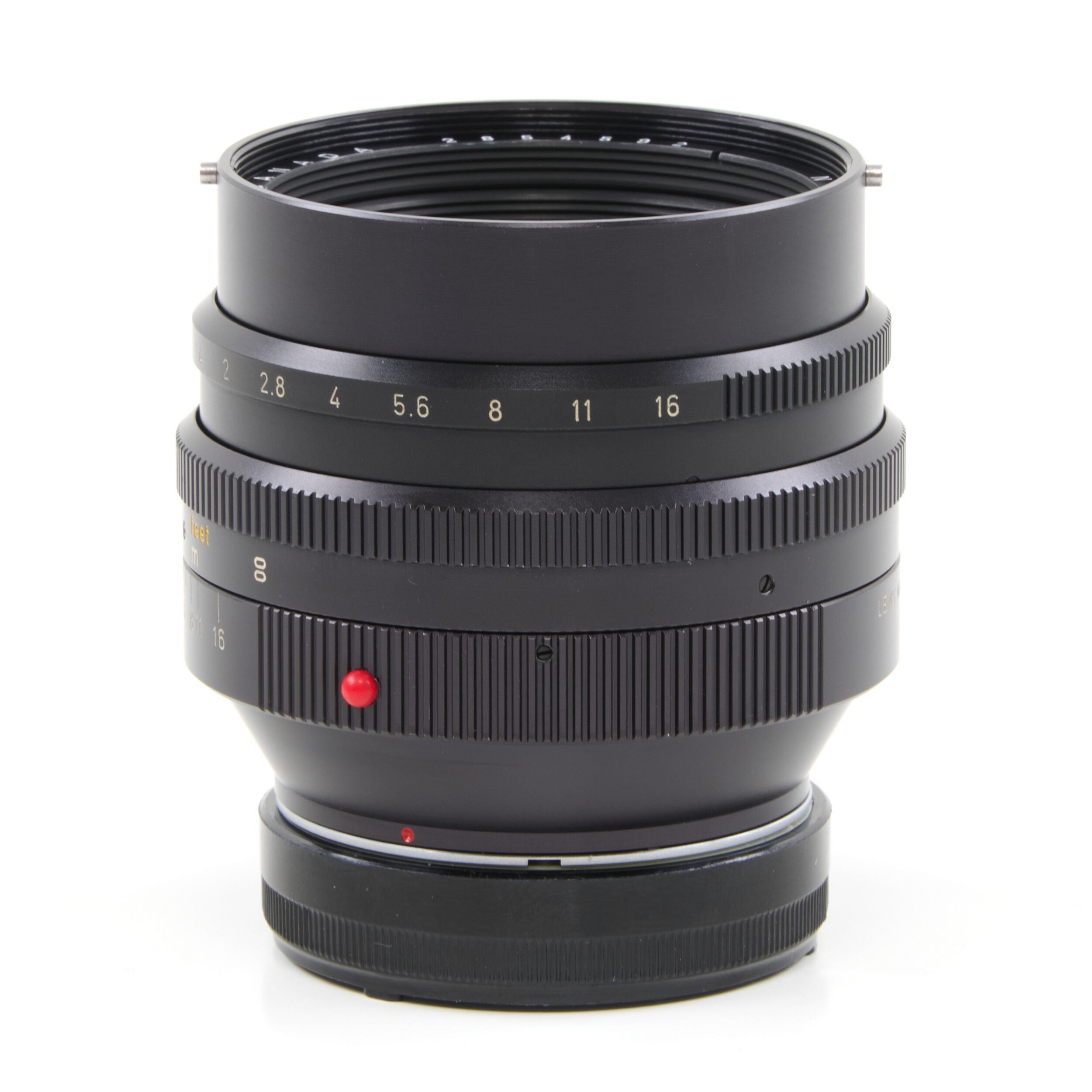 Leitz 50mm f1 Noctilux E58 + 12519 Zonnekap 2e Batch + Doos