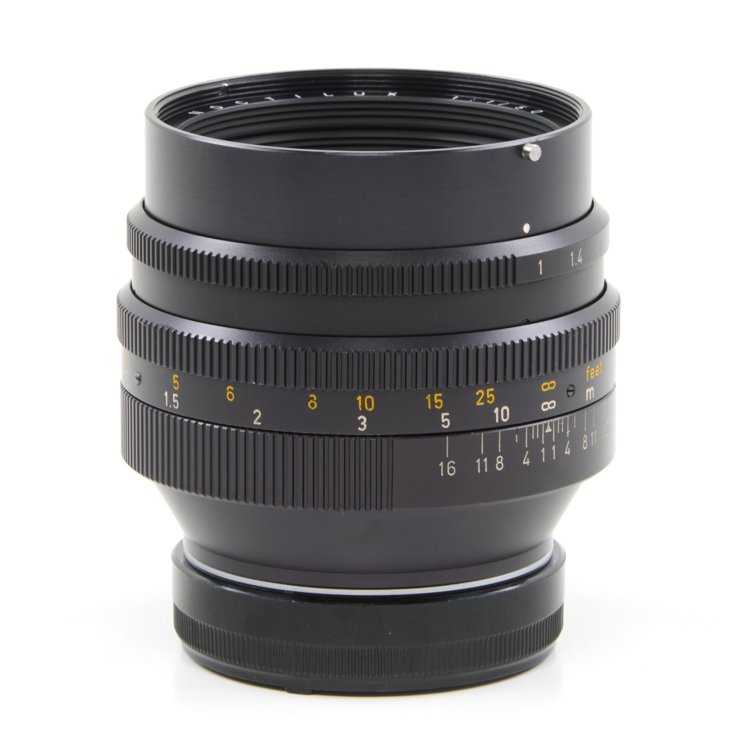 Leitz 50mm f1 Noctilux E58 + 12519 Zonnekap 2e Batch + Doos