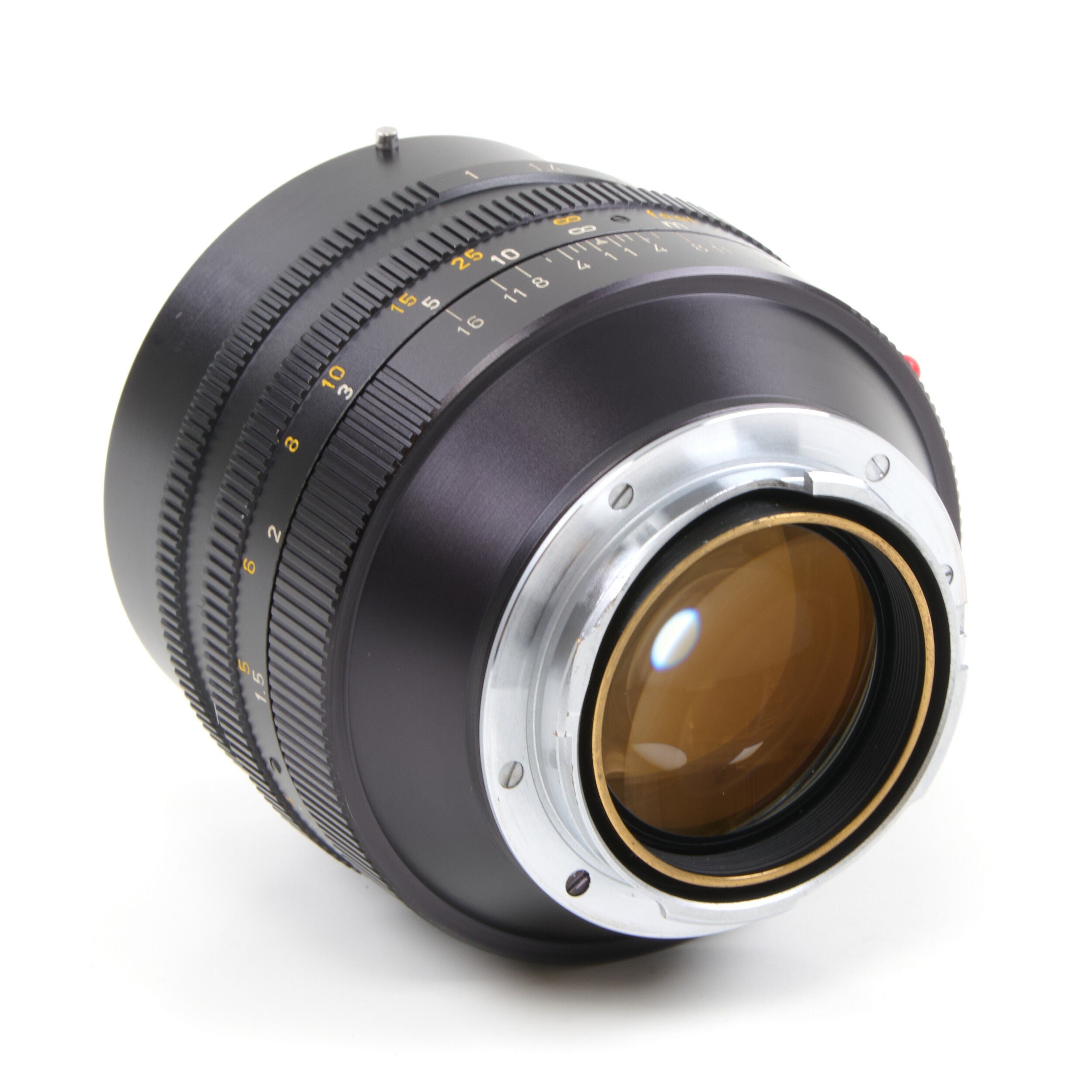 Leitz 50mm f1 Noctilux E58 + 12519 Zonnekap 2e Batch + Doos