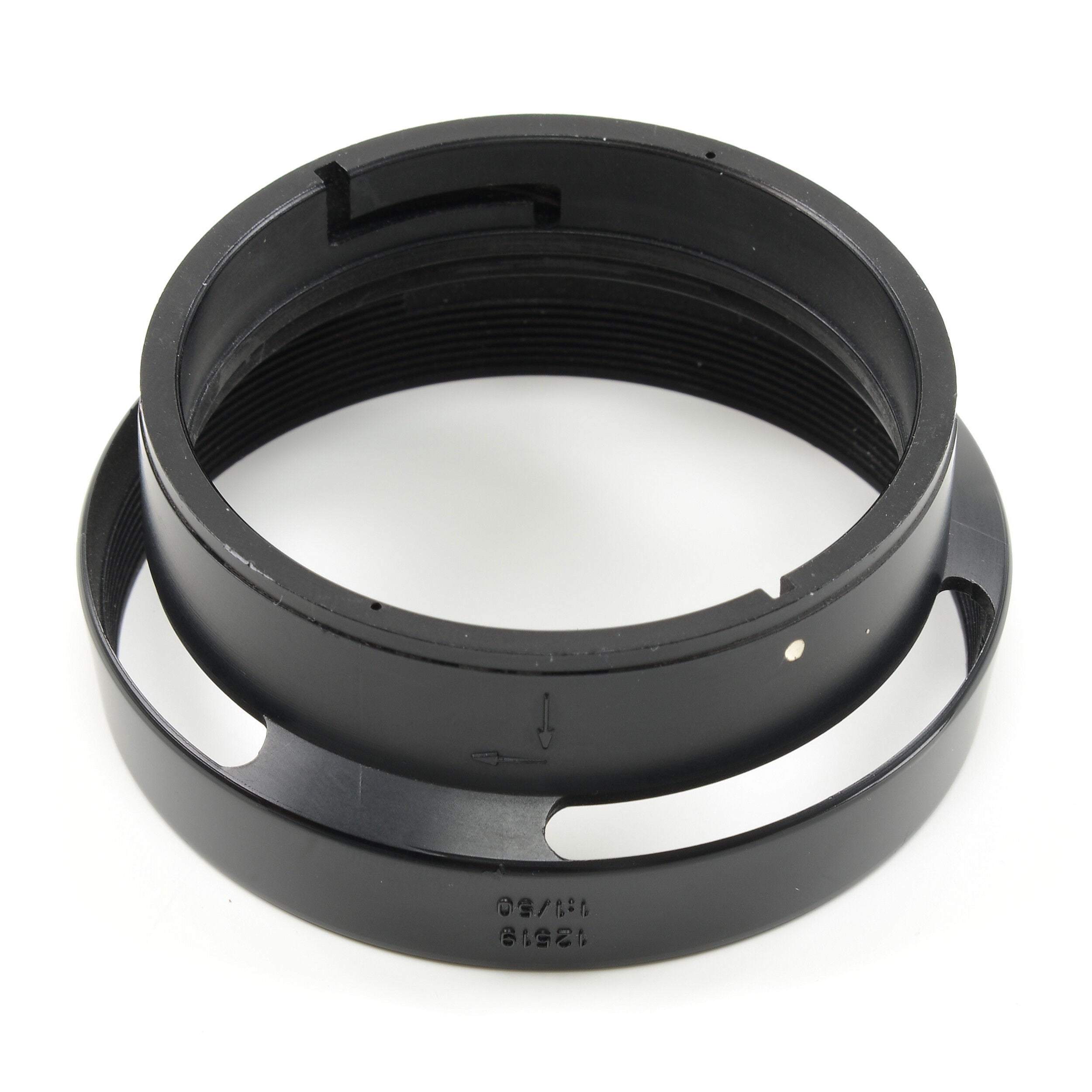 Leitz 50mm f1 Noctilux E58 + 12519 Zonnekap 2e Batch + Doos