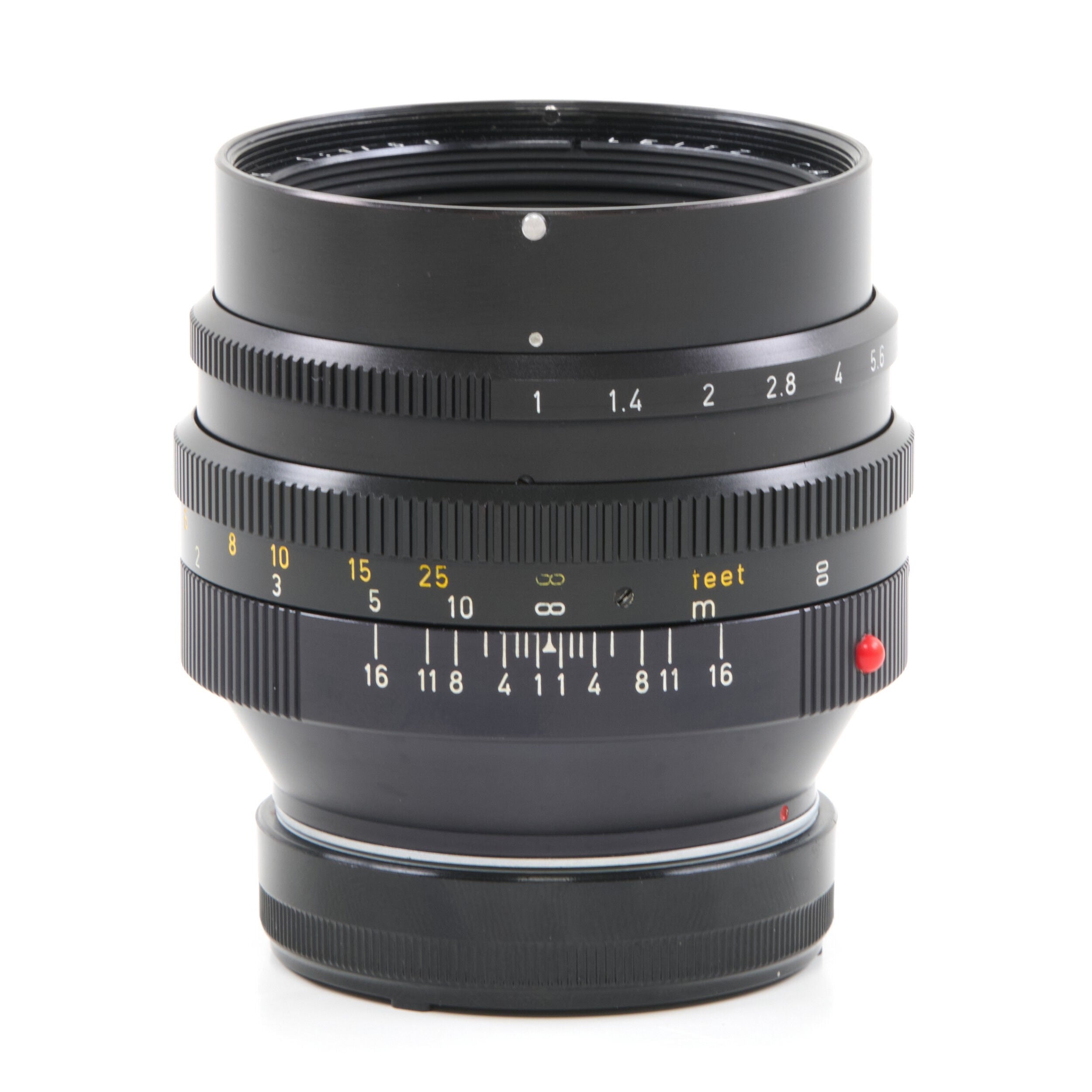 Leitz 50mm f1 Noctilux E58 + 12519 Zonnekap 2e Batch + Doos