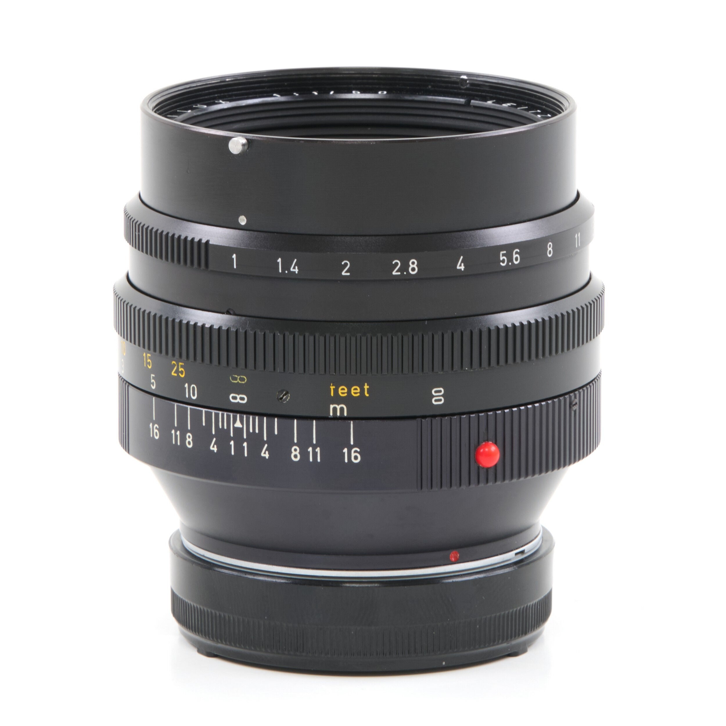 Leitz 50mm f1 Noctilux E58 + 12519 Zonnekap 2e Batch + Doos