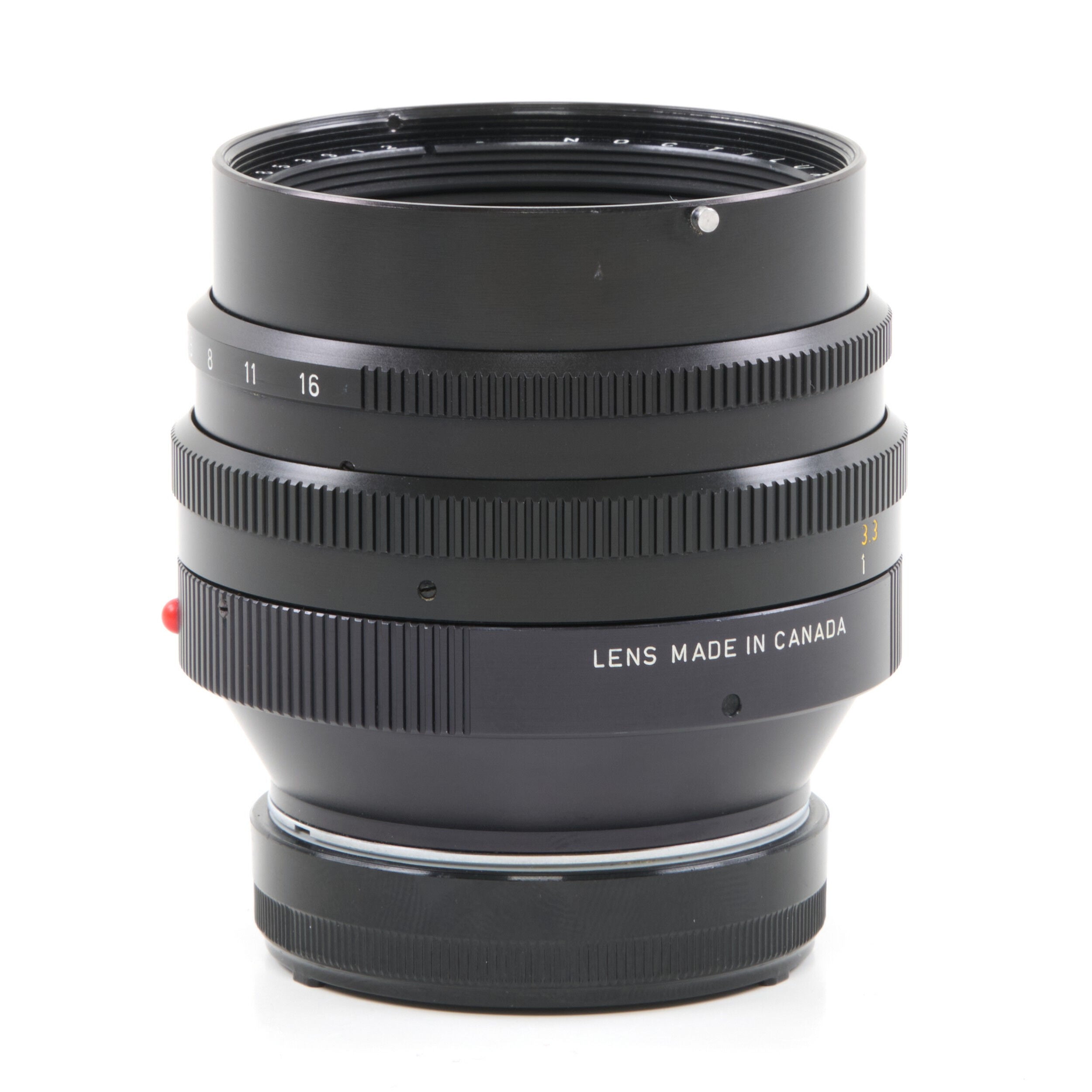 Leitz 50mm f1 Noctilux E58 + 12519 Zonnekap 2e Batch + Doos