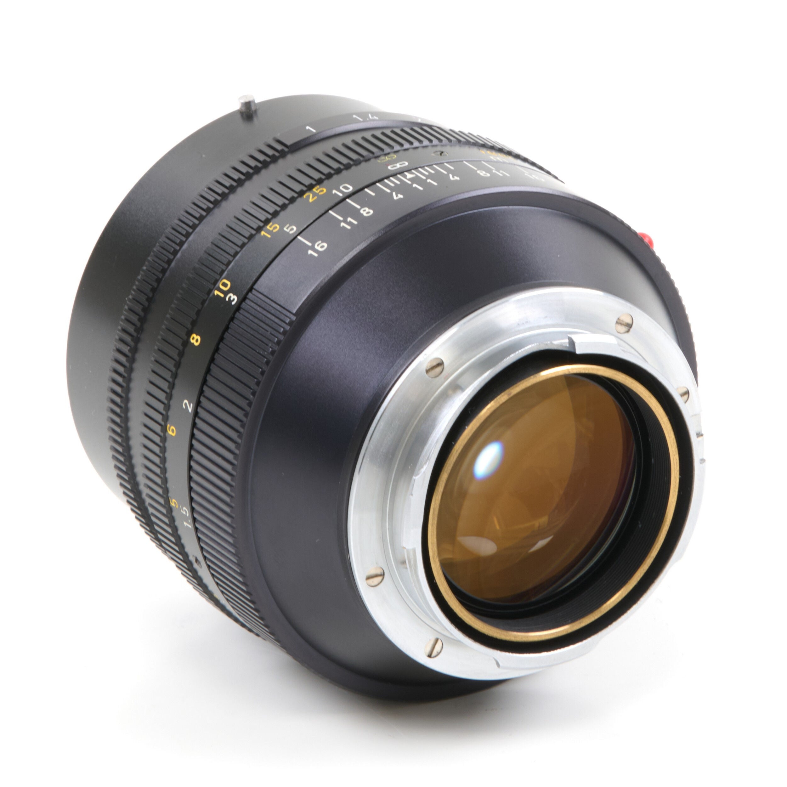 Leitz 50mm f1 Noctilux E58 + 12519 Zonnekap 2e Batch + Doos