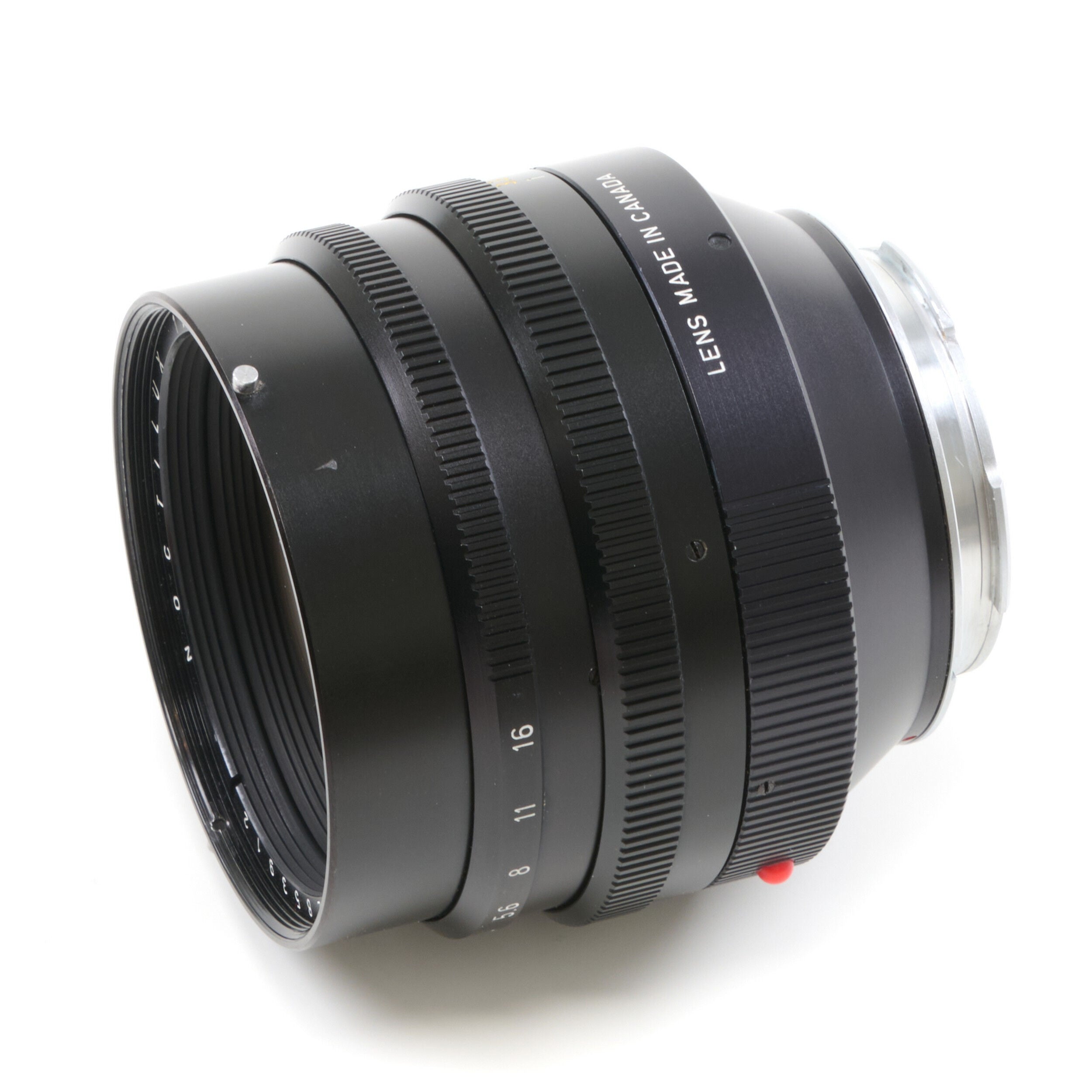 Leitz 50mm f1 Noctilux E58 + 12519 Zonnekap 2e Batch + Doos