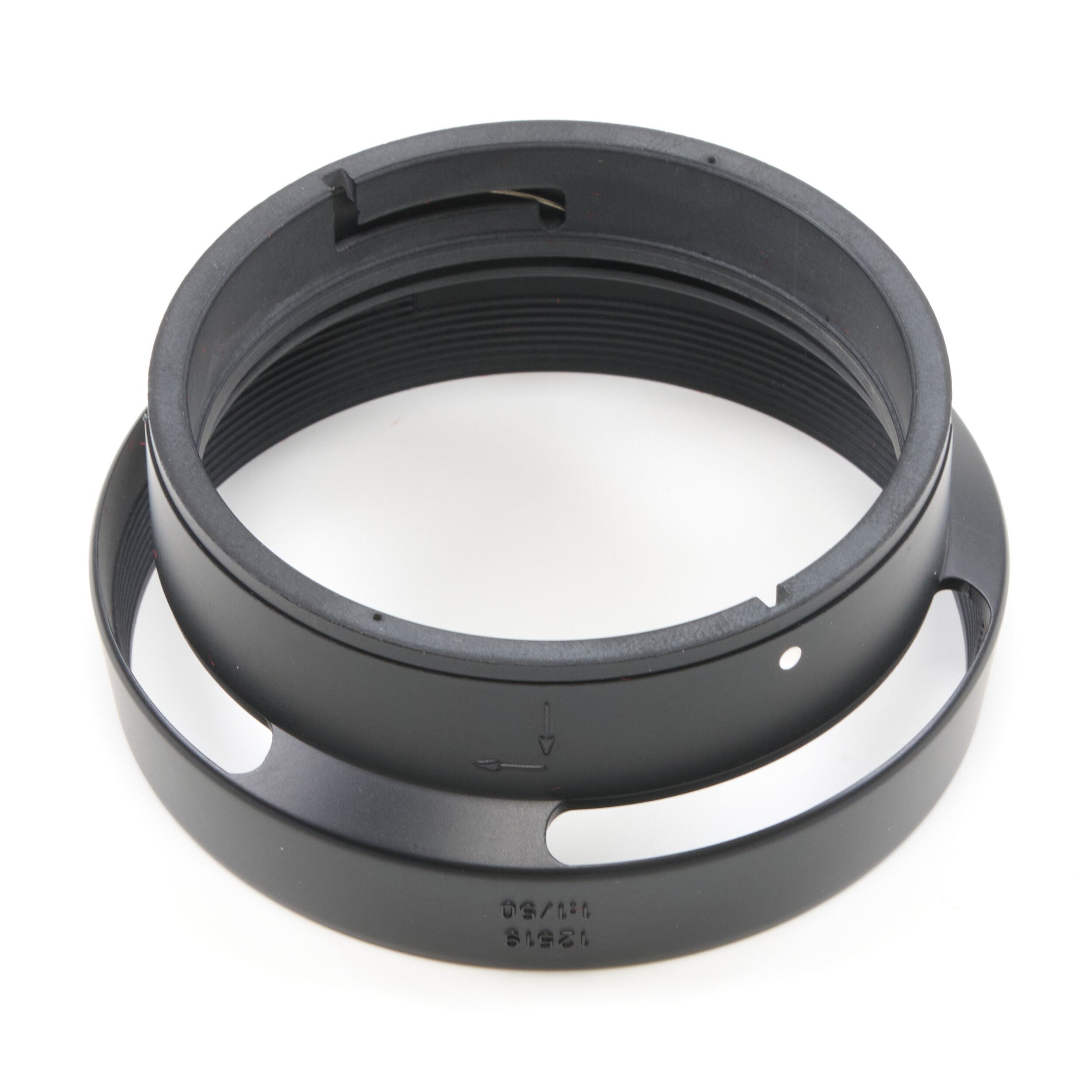 Leitz 50mm f1 Noctilux E58 + 12519 Zonnekap 2e Batch + Doos
