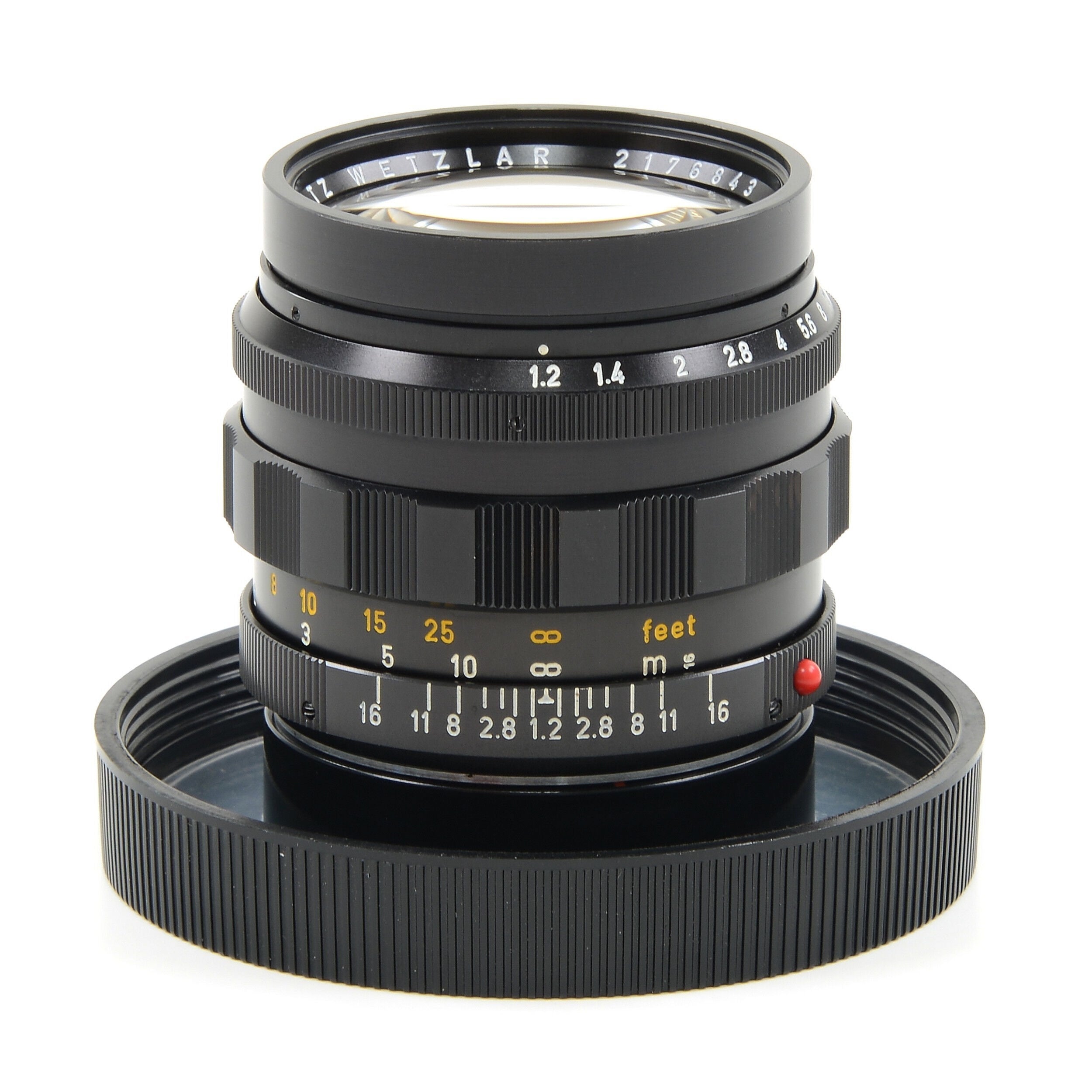 Leitz 50mm f1.2 Noctilux + doos 1e batch dikke voorvelg Zeer zeldzaam