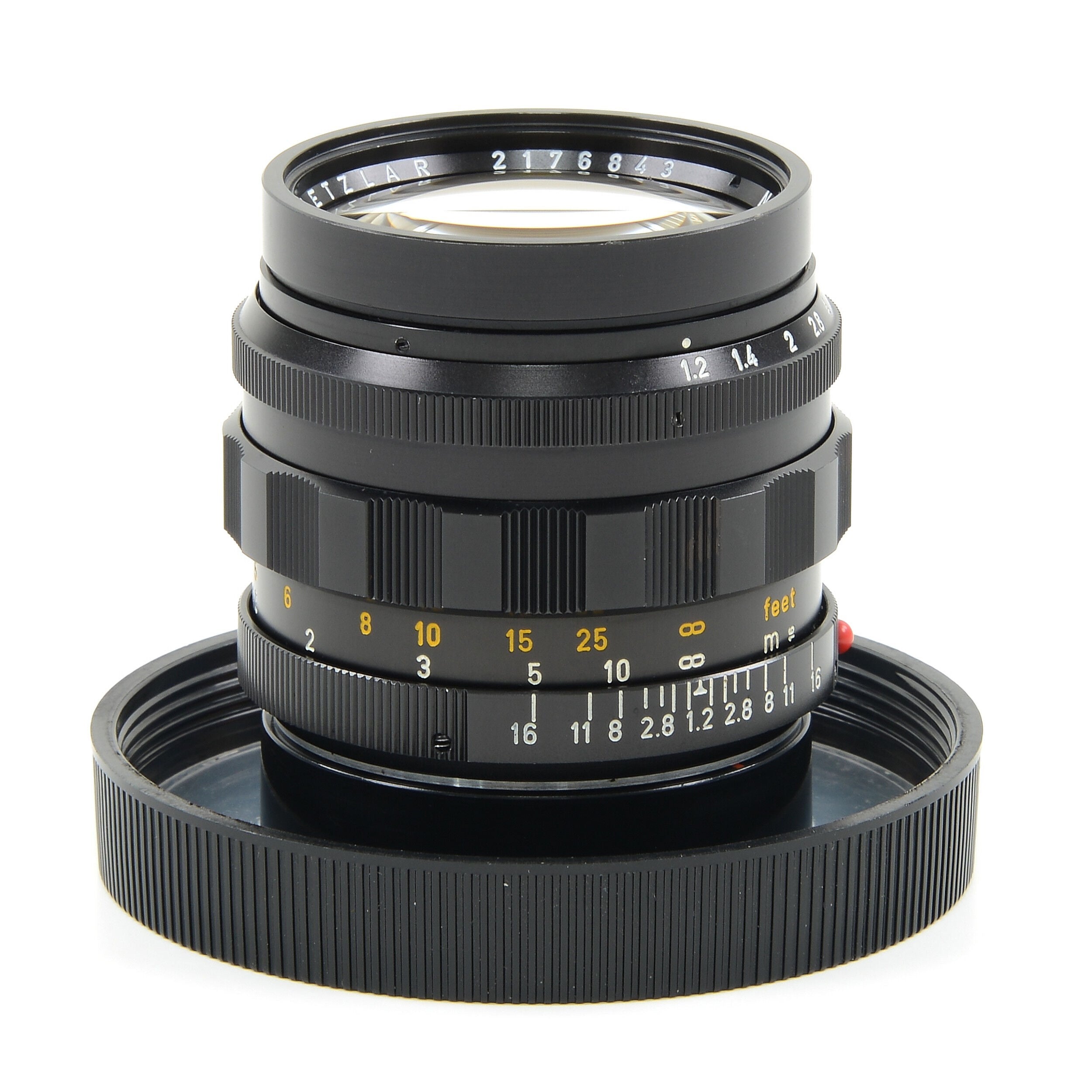 Leitz 50mm f1.2 Noctilux + doos 1e batch dikke voorvelg Zeer zeldzaam