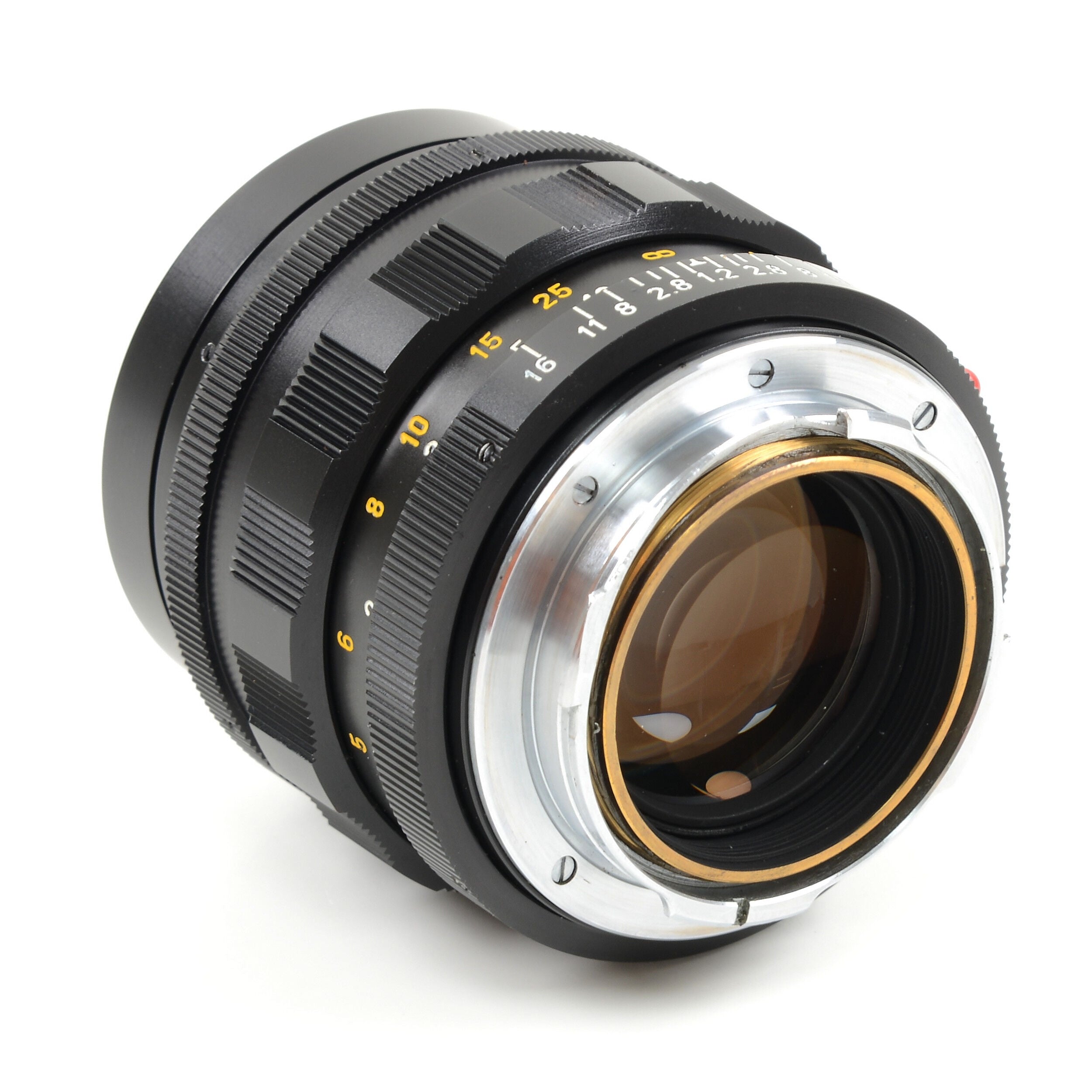 Leitz 50mm f1.2 Noctilux + doos 1e batch dikke voorvelg Zeer zeldzaam