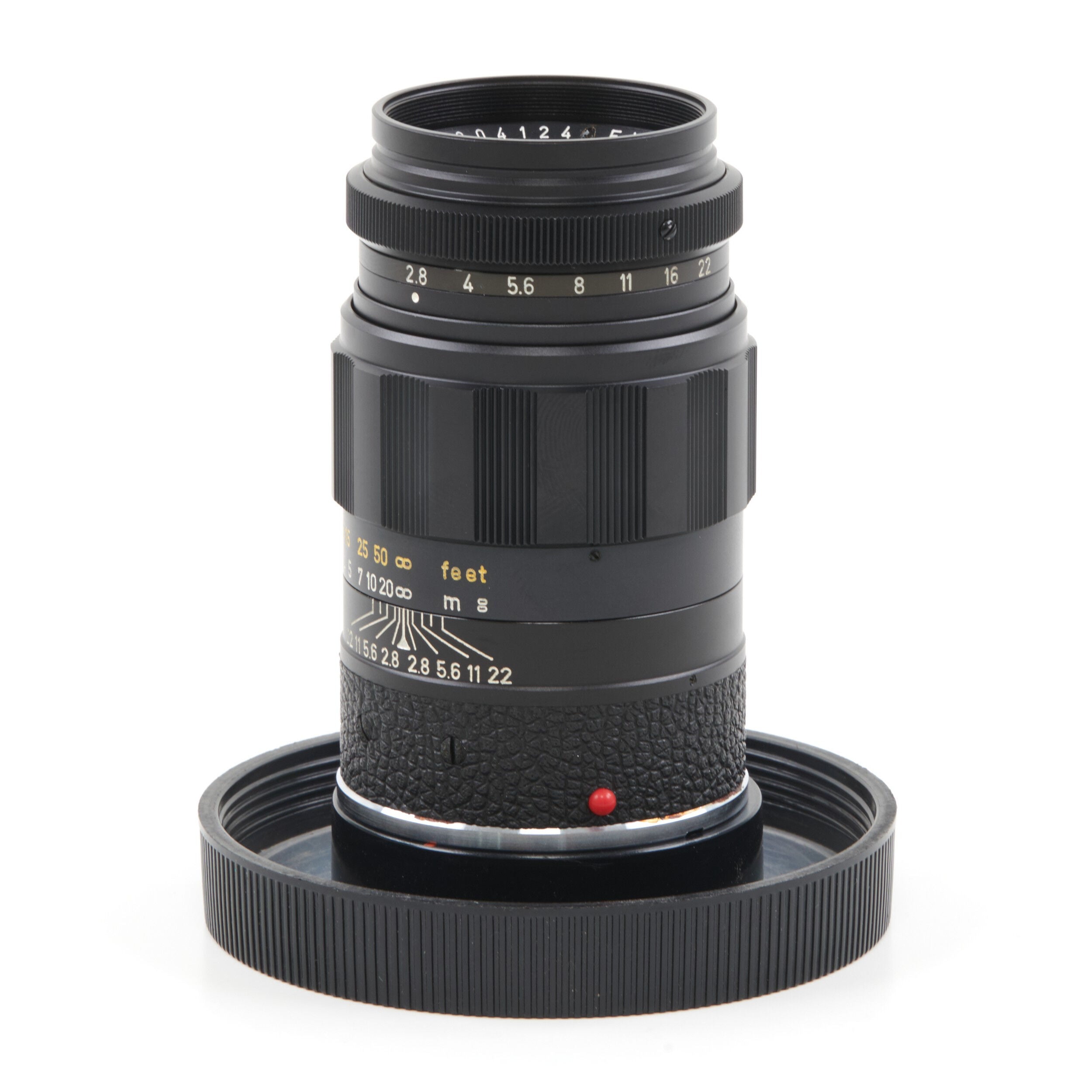 Leitz 90mm f2.8 Elmarit Zwart + Doos