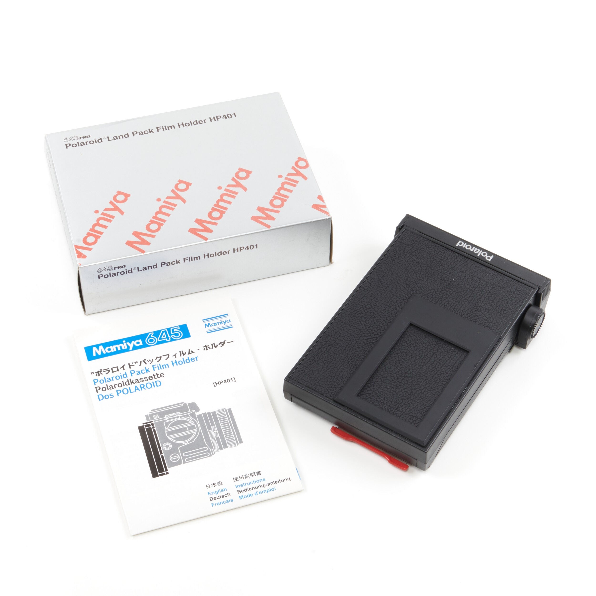 Mamiya 645 Pro Polaroid Land Pack Filmhouder HP401 + Doos