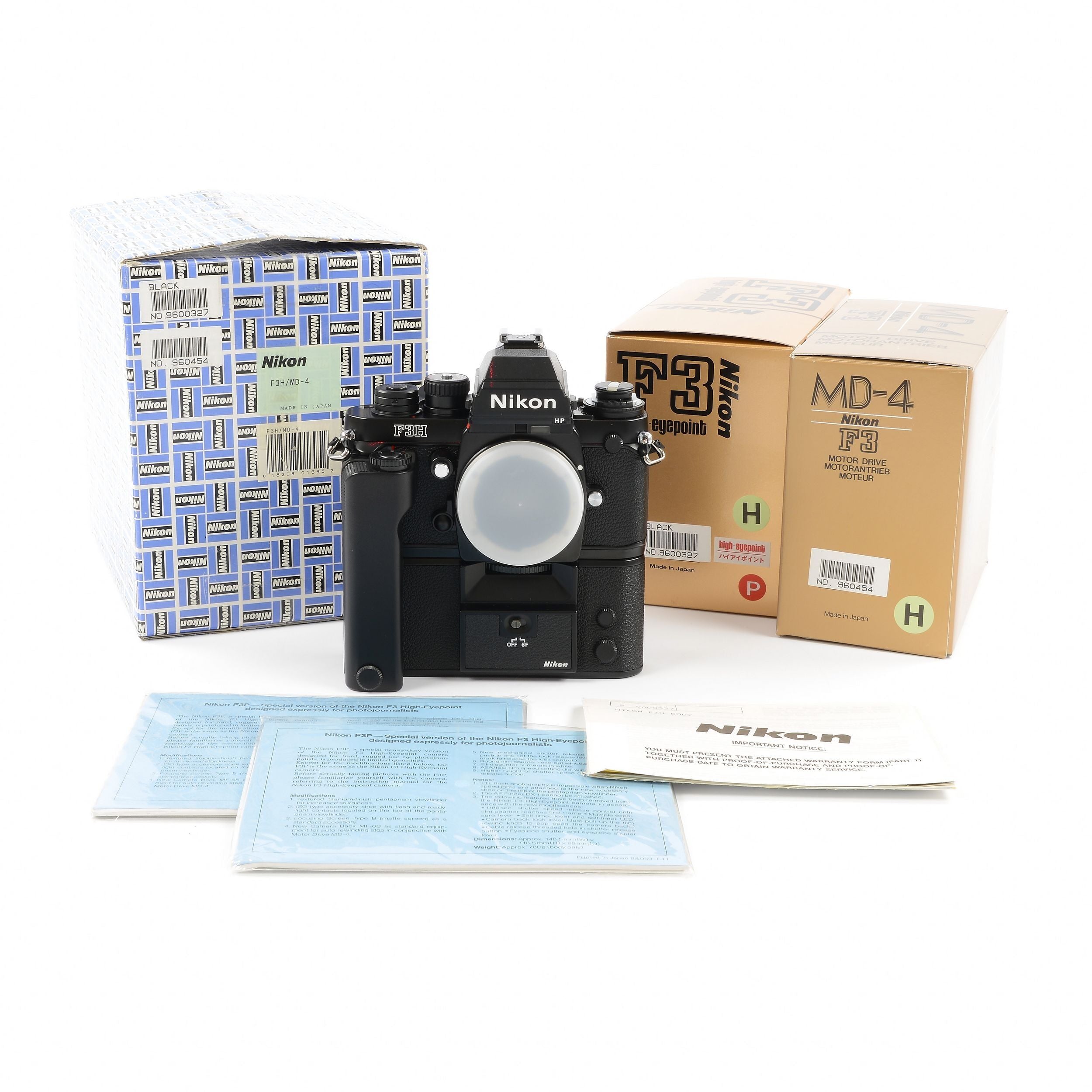 Nikon F3H HP High Speed Set + Doos Zeer Zeldzaam