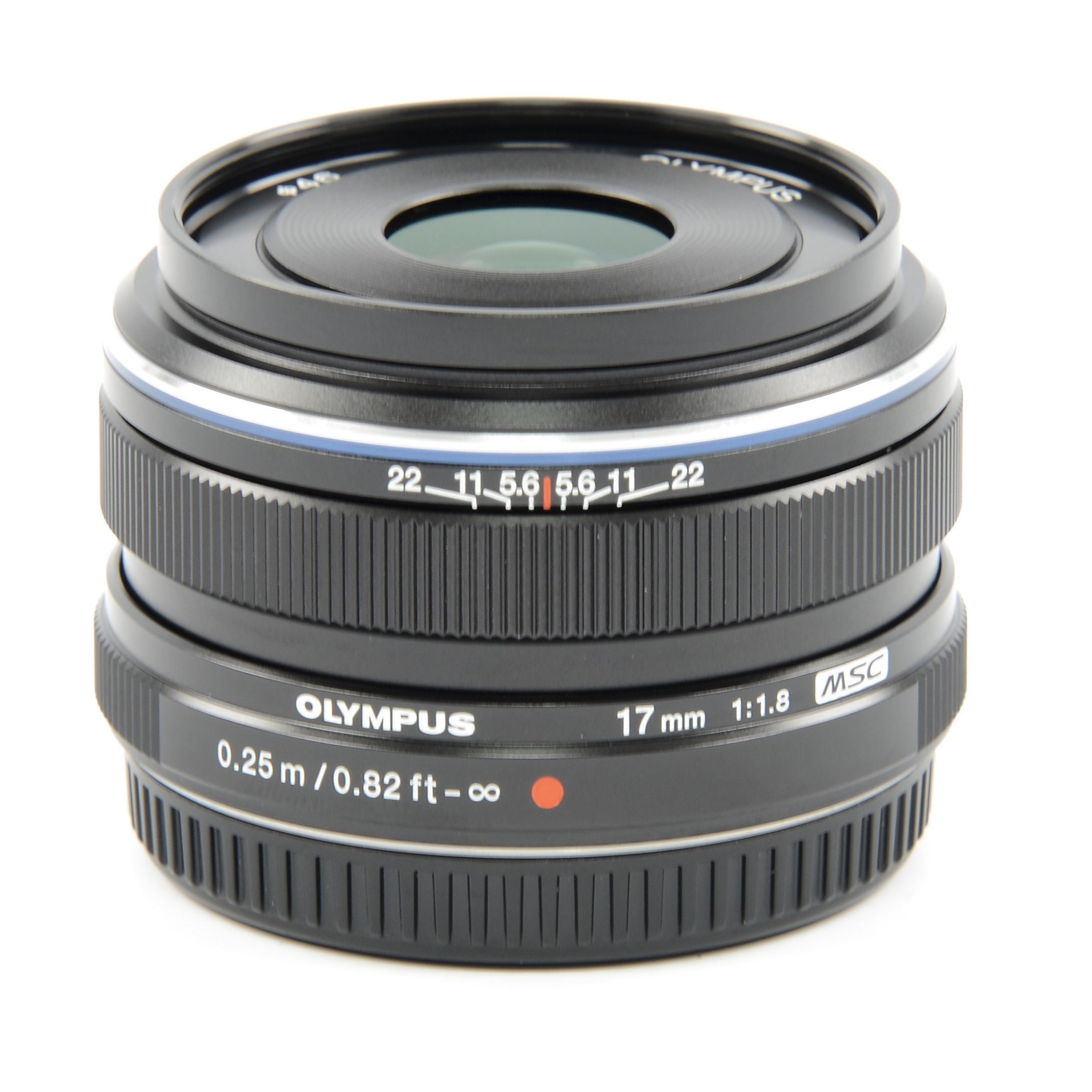 Olympus M. Zuiko Digital 17mm f1.8 MSC Lens Zwart + Doos