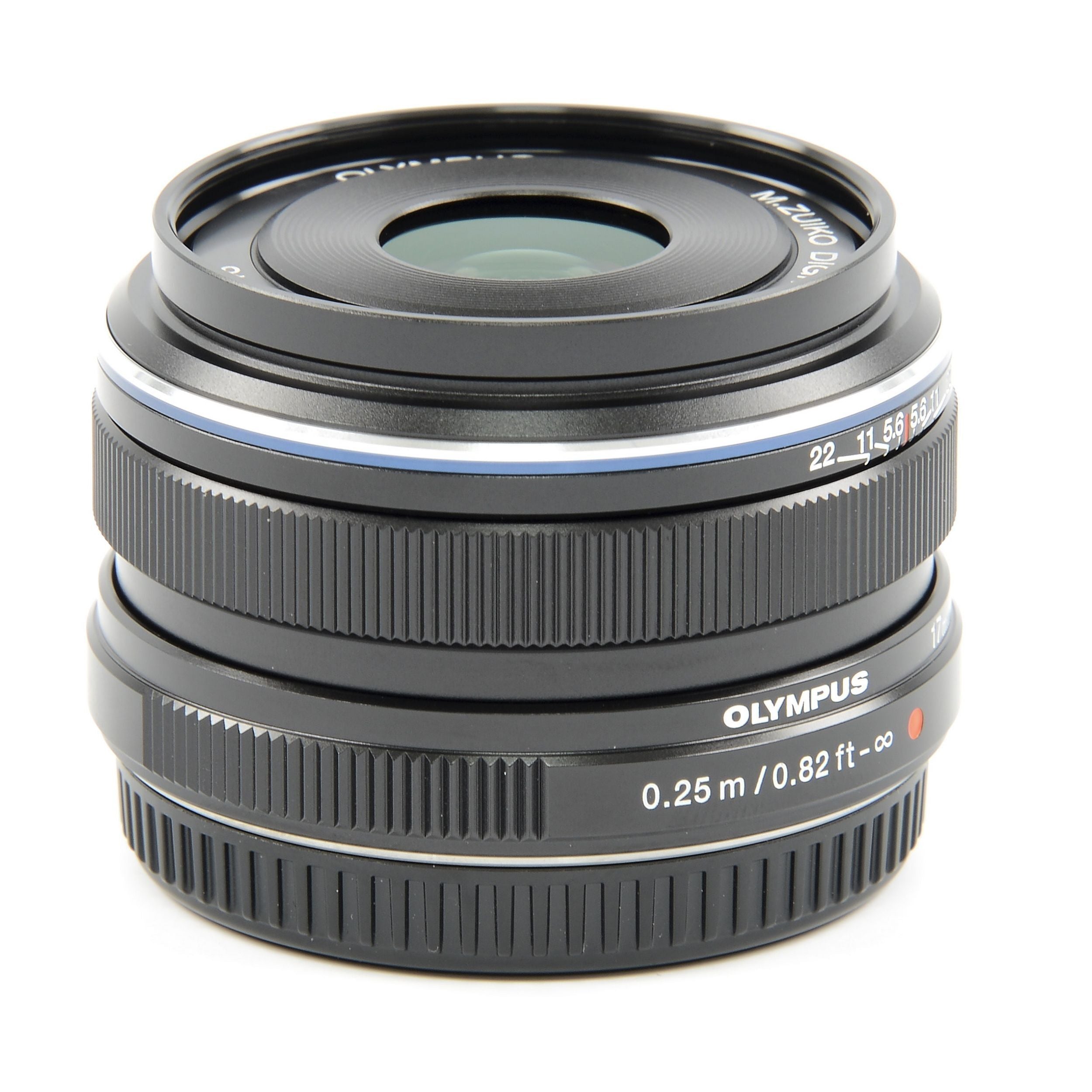 Olympus M. Zuiko Digital 17mm f1.8 MSC Lens Zwart + Doos