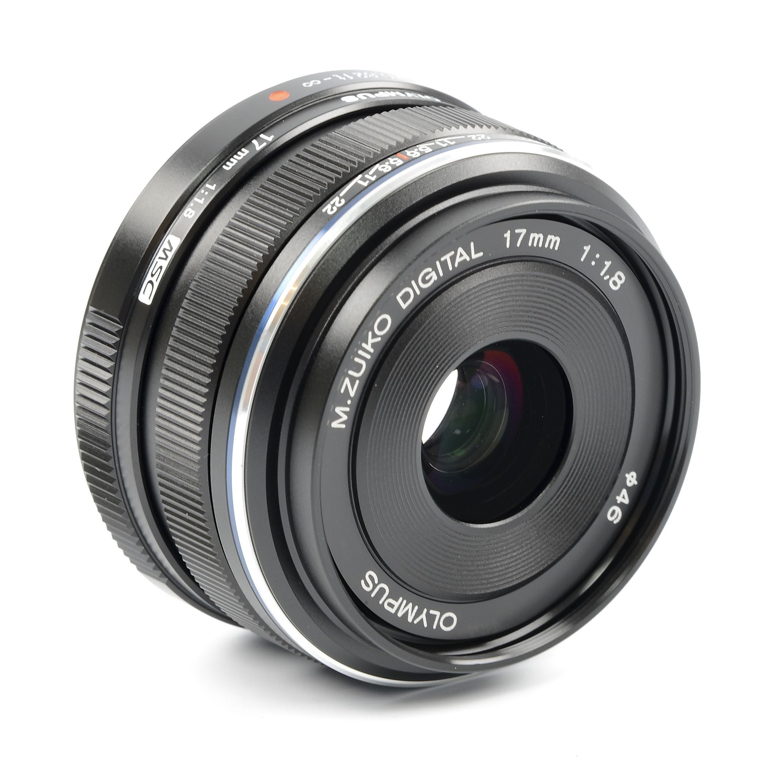 Olympus M. Zuiko Digital 17mm f1.8 MSC Lens Zwart + Doos
