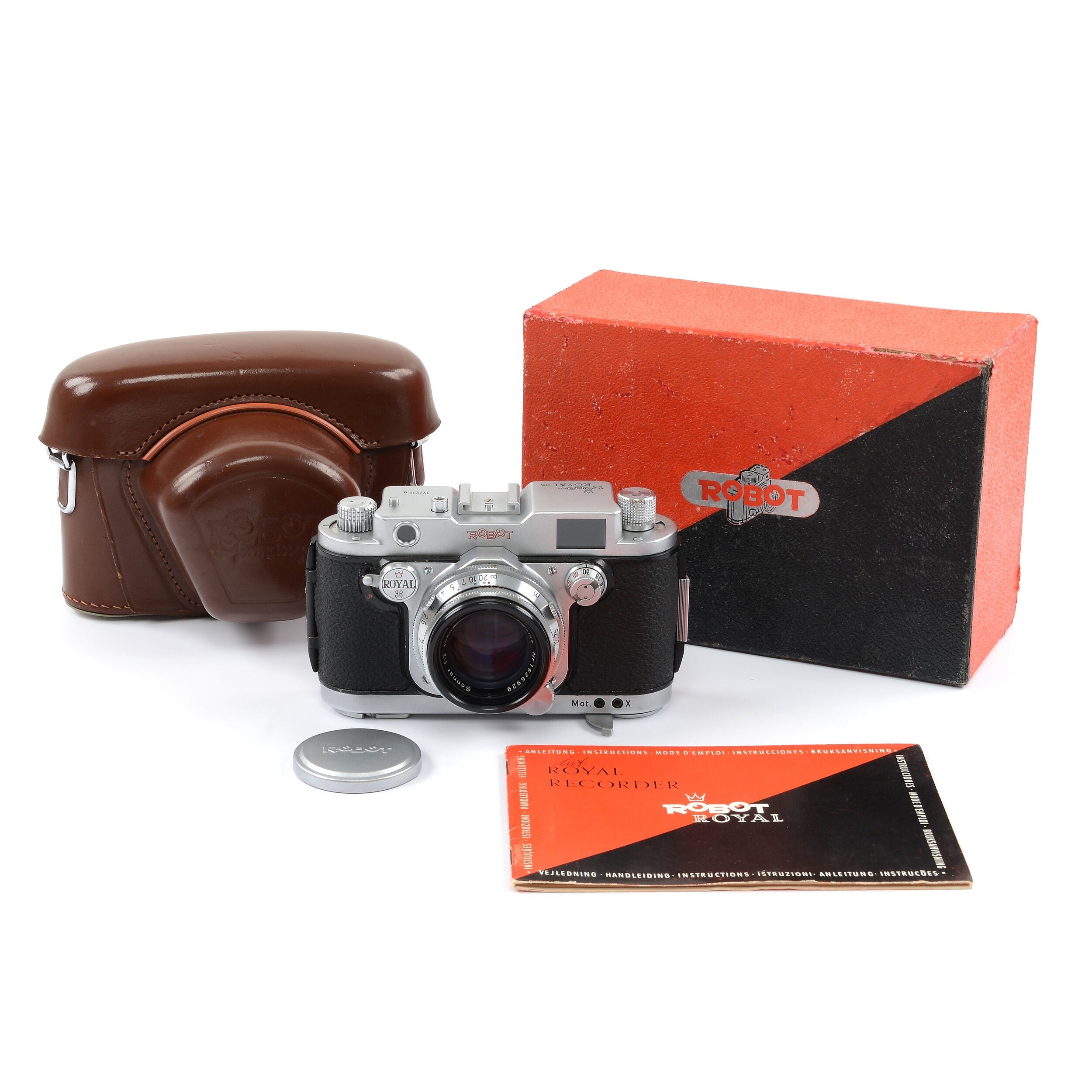 Robot Royal 36 Met Serieschakeling + Carl Zeiss 50mm f2 Sonnar + Doos
