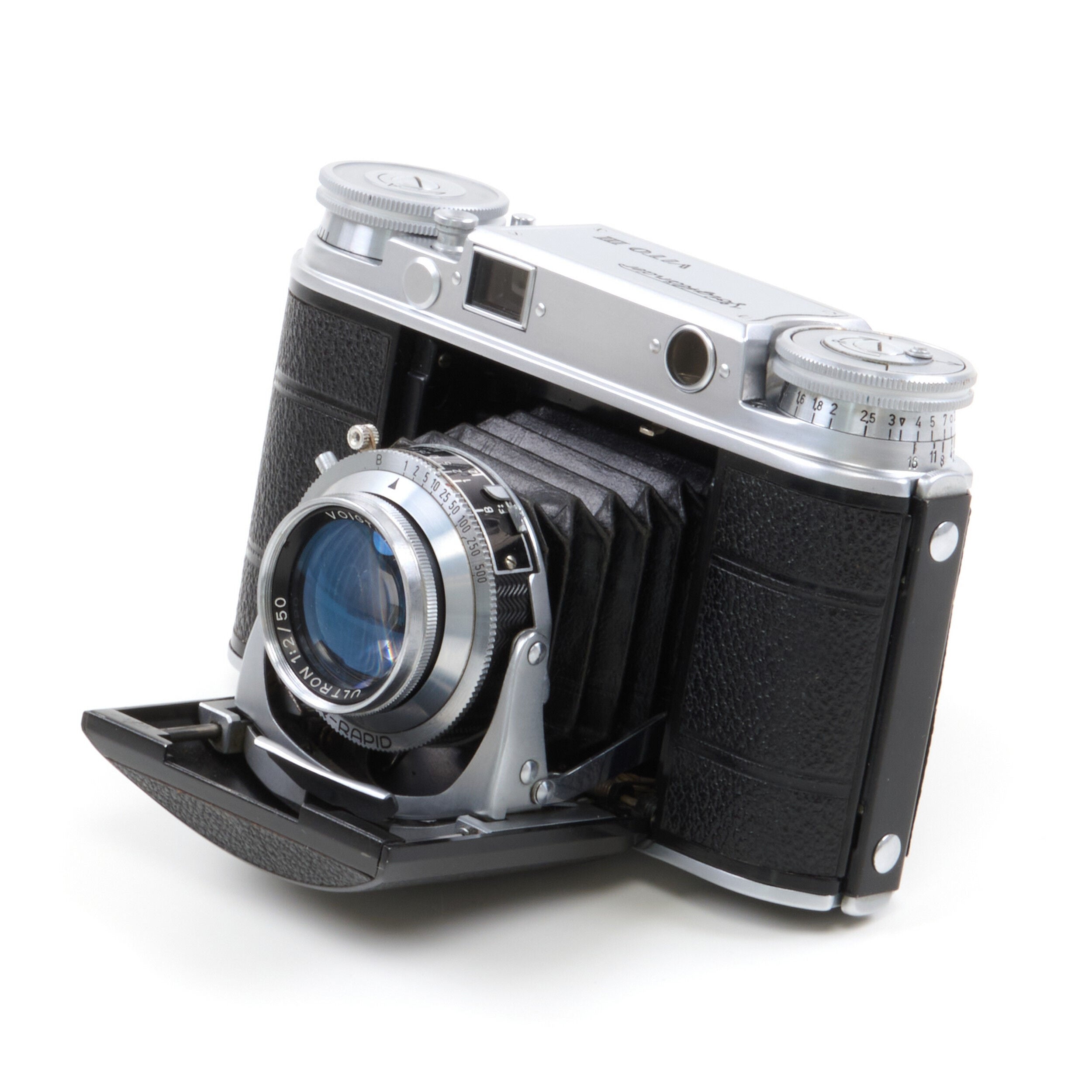 Voigtländer Vito III Zeer Vroege Batch + Ultron 50mm f2 Compur-Rapid + Doos