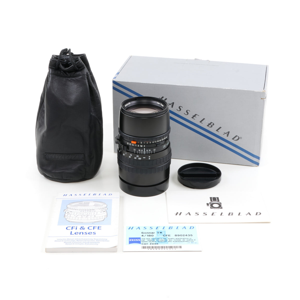 Carl Zeiss 180mm f4 Sonnar CFE voor Hasselblad V Systeem + Doos