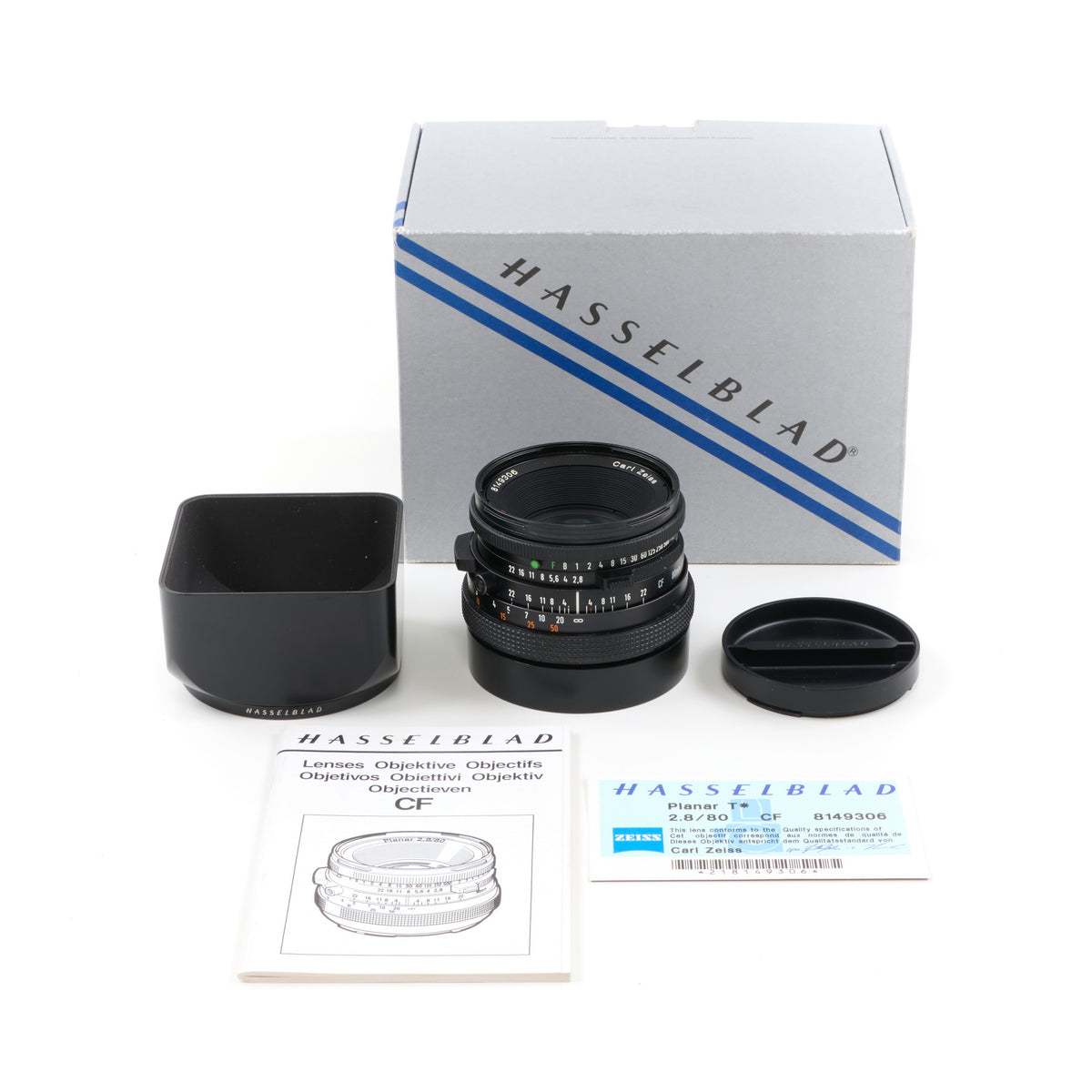 Carl Zeiss 80mm f2.8 Planar CF Voor Hasselblad V Systeem + Doos