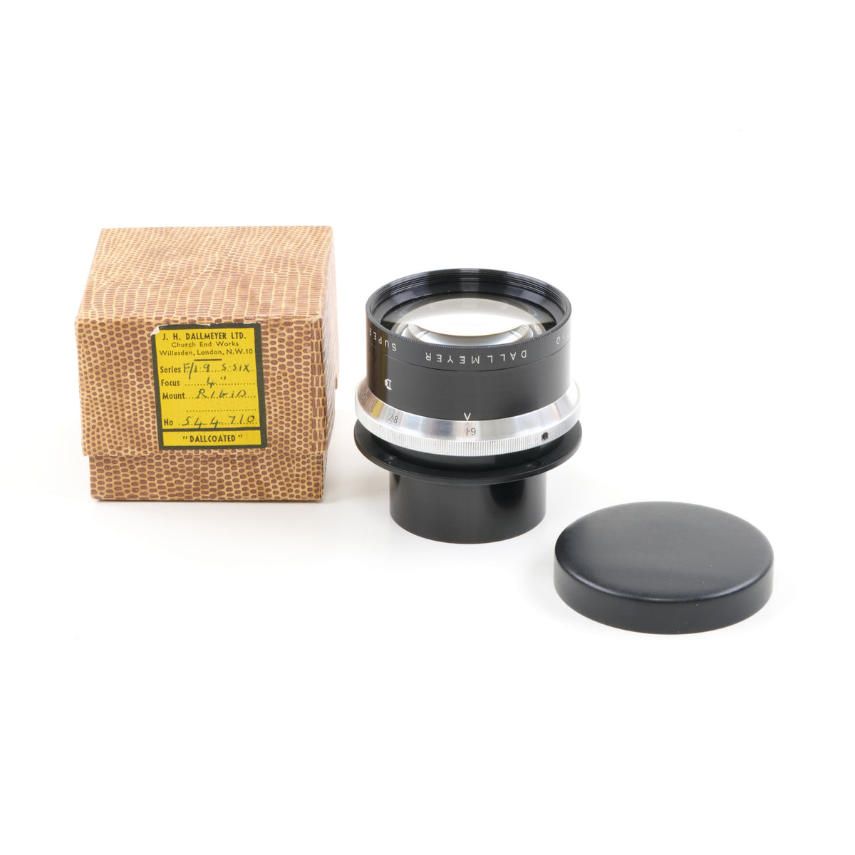 Dallmeyer Super-Six Anastigmat 4 inch f1.9 + Doos