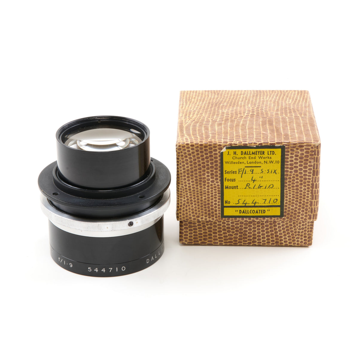 Dallmeyer Super-Six Anastigmat 4 inch f1.9 + Doos