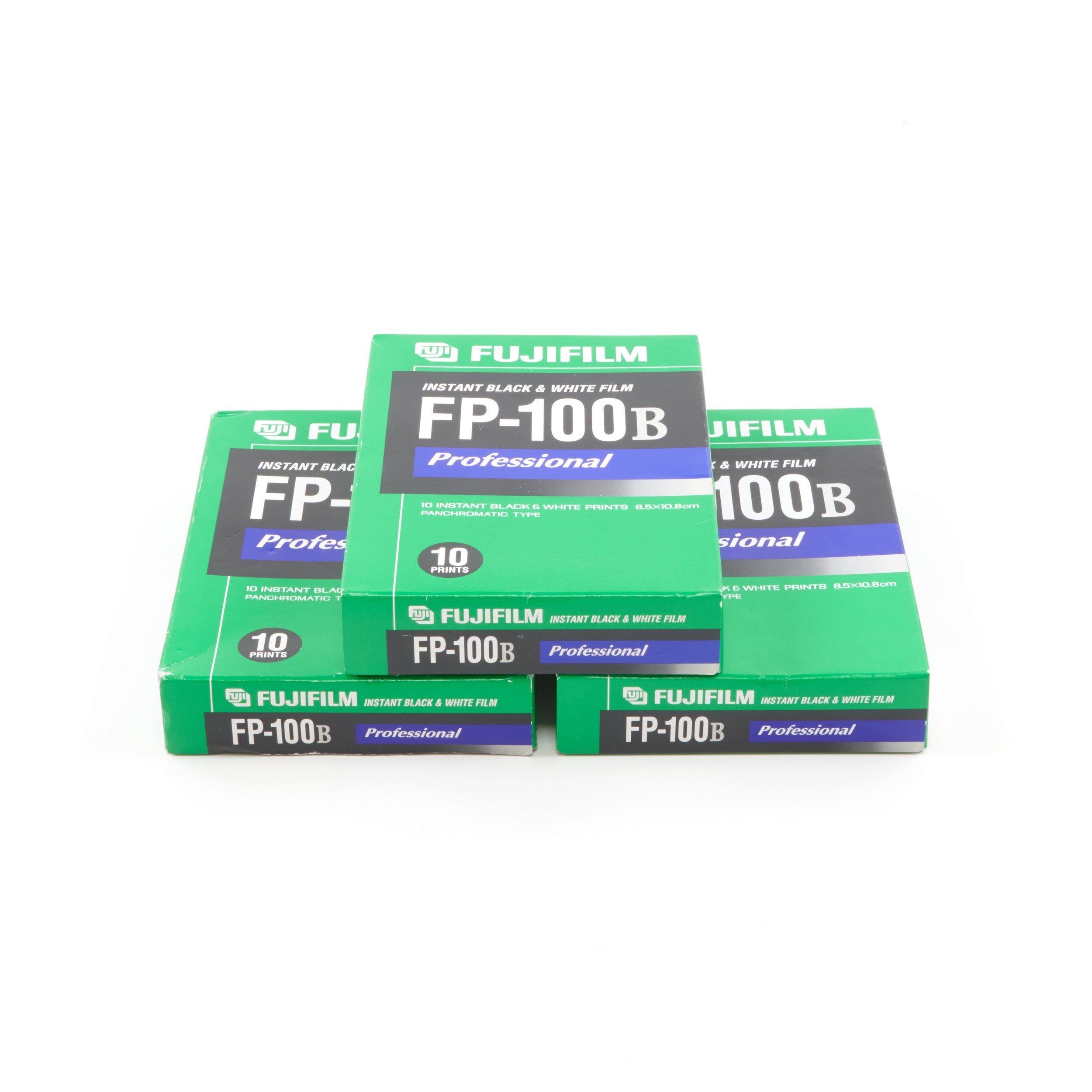 3x Fuji Fujifilm FP-100B Professionele Instantfilm Vervaldatum 2008-06 Bewaard in koelkast
