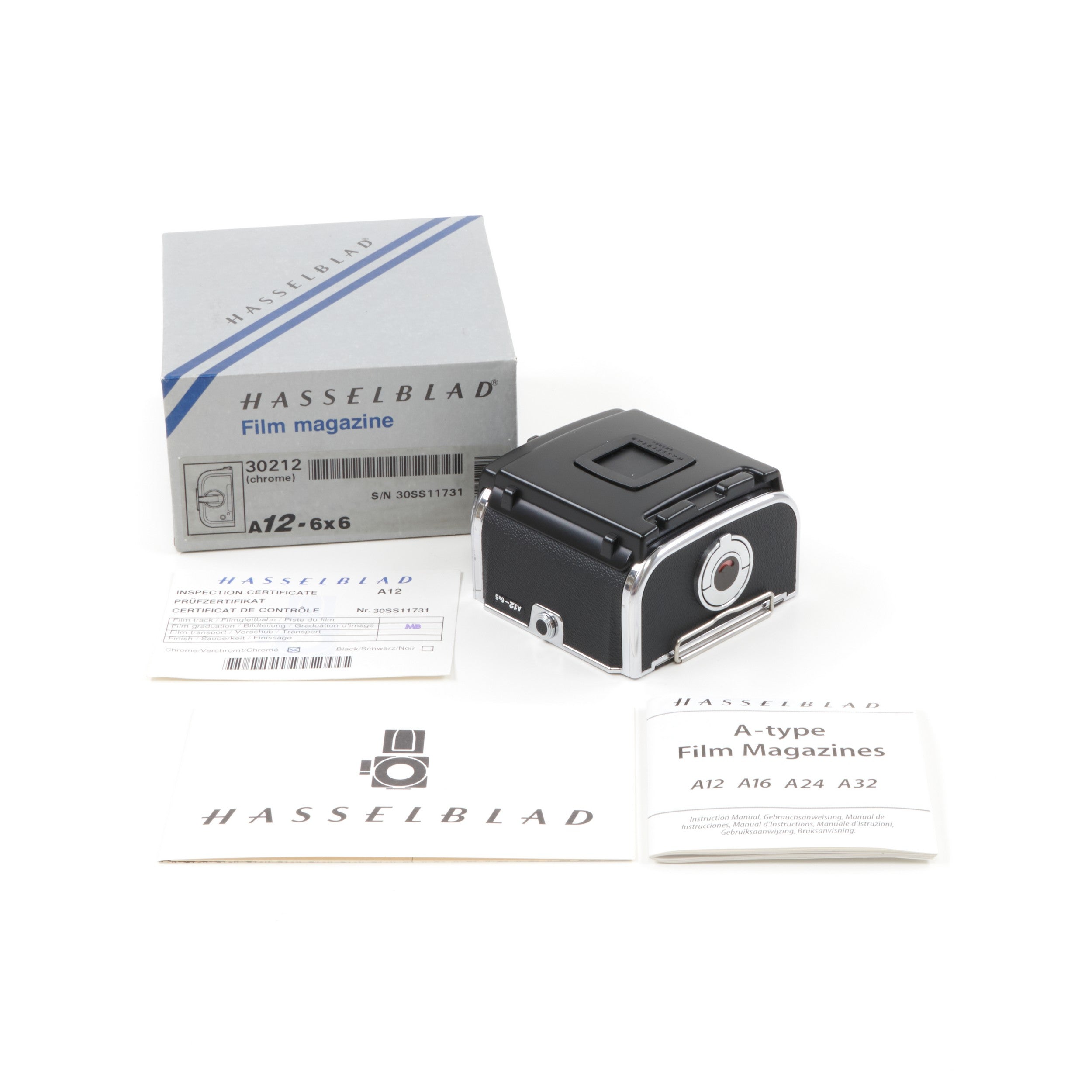 Hasselblad A12 Achterwand Chroom + Doos