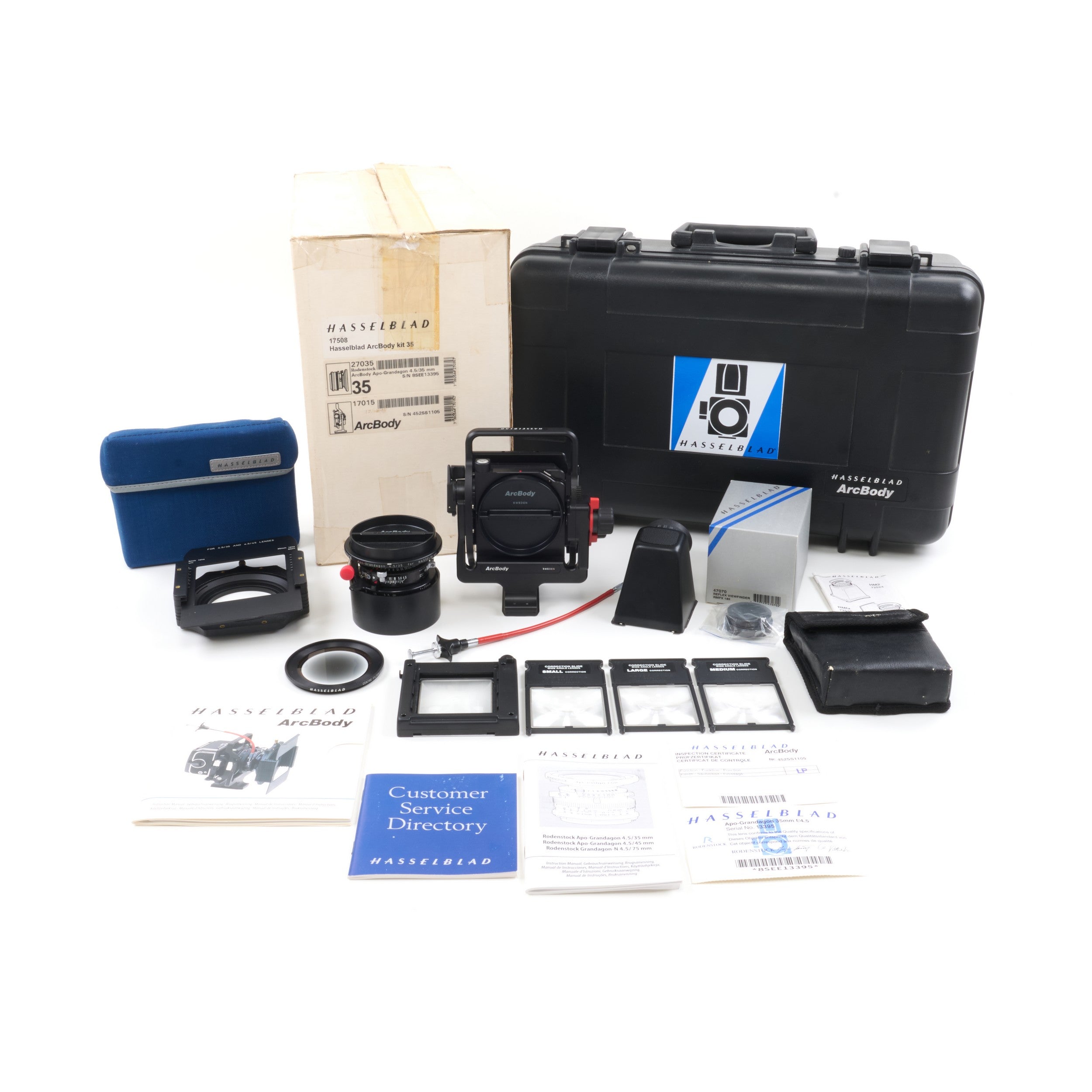Hasselblad Arcbody Set + 35mm Lens + Doos